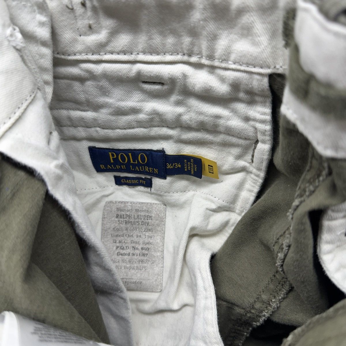 Polo Ralph Lauren Polo Ralph Lauren Surplus Classic Fit Cargo Pants 36x34 Size US 36 / EU 52 - 7 Thumbnail