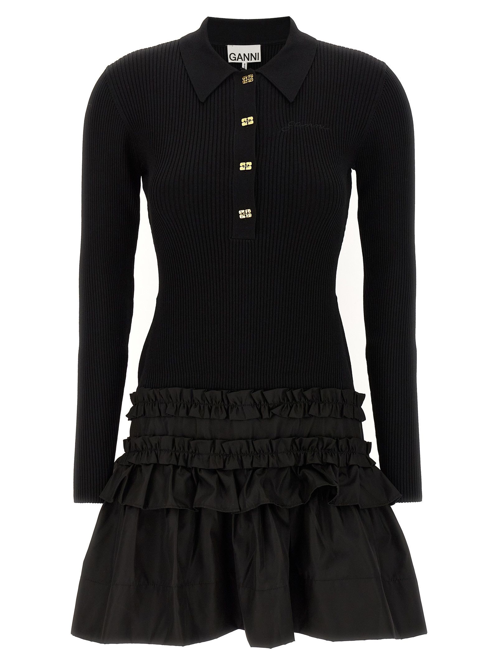Ganni 'Melange Rib Knit Mini' Dress Size S / US 4 / IT 40 - 1 Thumbnail