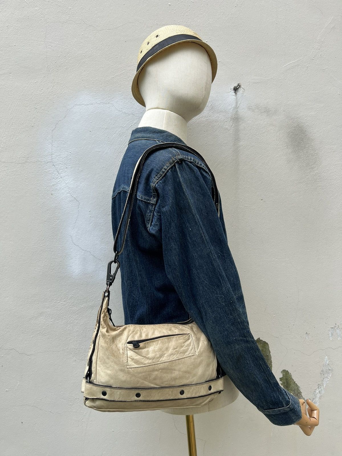 Leather Vintage Zer Japan Dirt Patina Leather Bag Size ONE SIZE - 3 Thumbnail