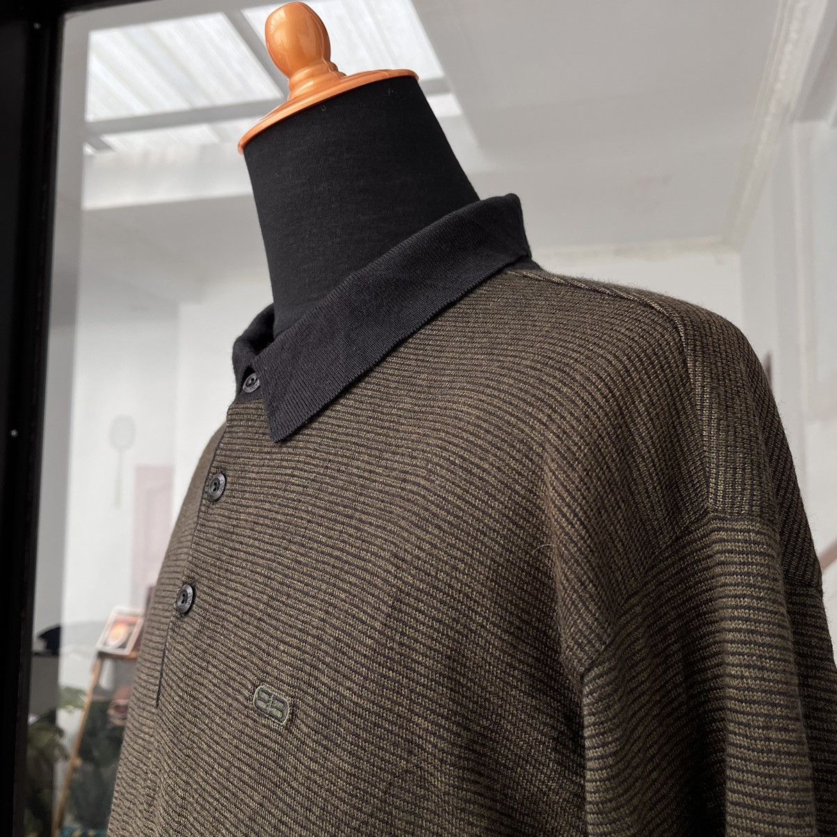 Balenciaga × Vintage Vintage Balenciaga Golf Button Collar Knitwear (UNISEX) Size US M / EU 48-50 / 2 - 5 Thumbnail