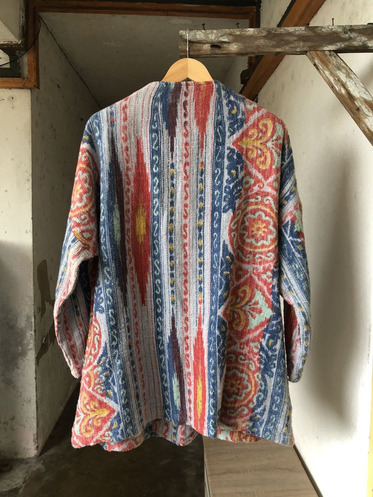 Native ❗️Sunder Native Cotton Knit Gaudy Oversize Jacket Like Coogi Size US M / EU 48-50 / 2 - 2 Thumbnail