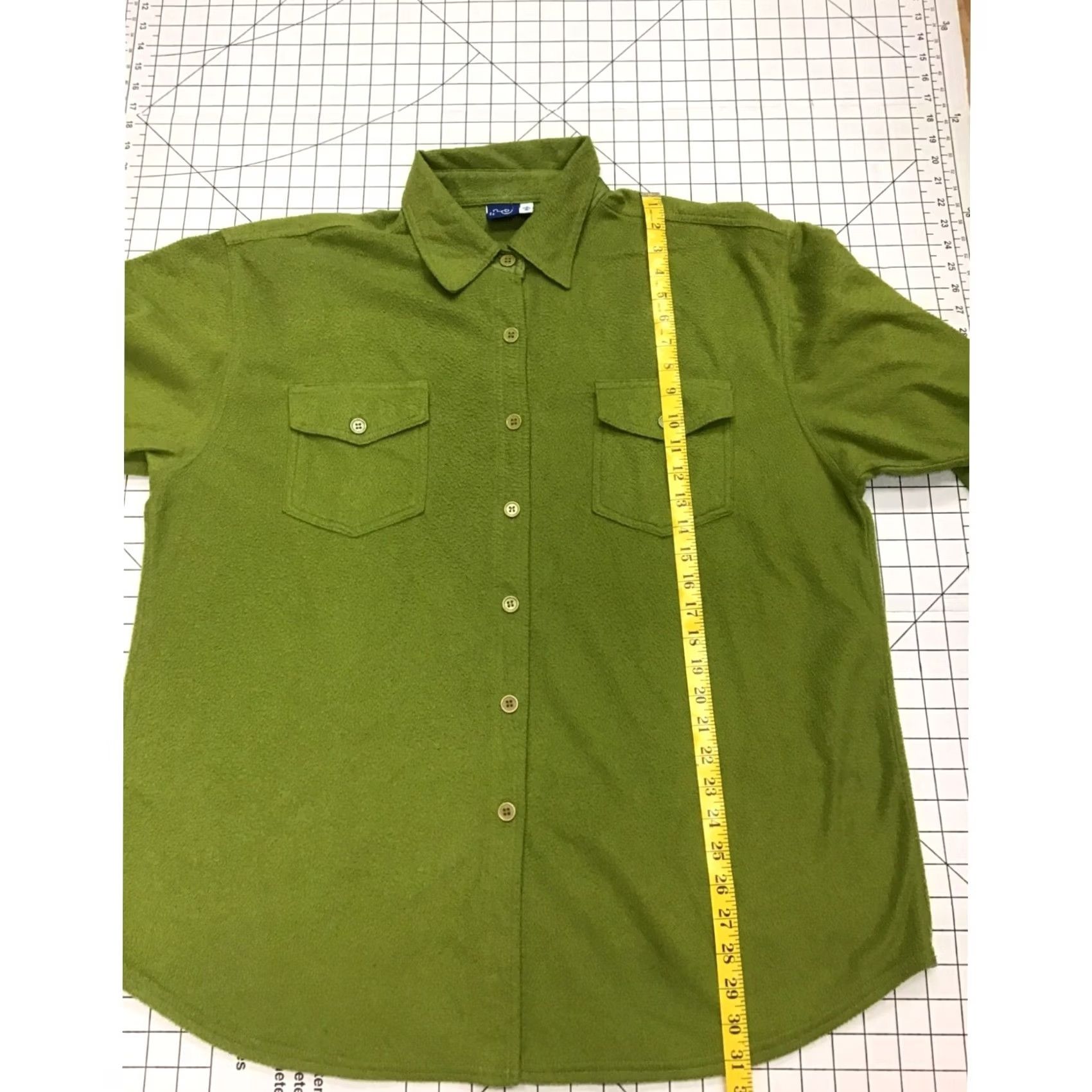 Vintage VINTAGE Venezia Jeans Women's Sherpa Button Up Jacket Green XL/2XL Womens Size XL / US 12-14 / IT 48-50 - 6 Thumbnail