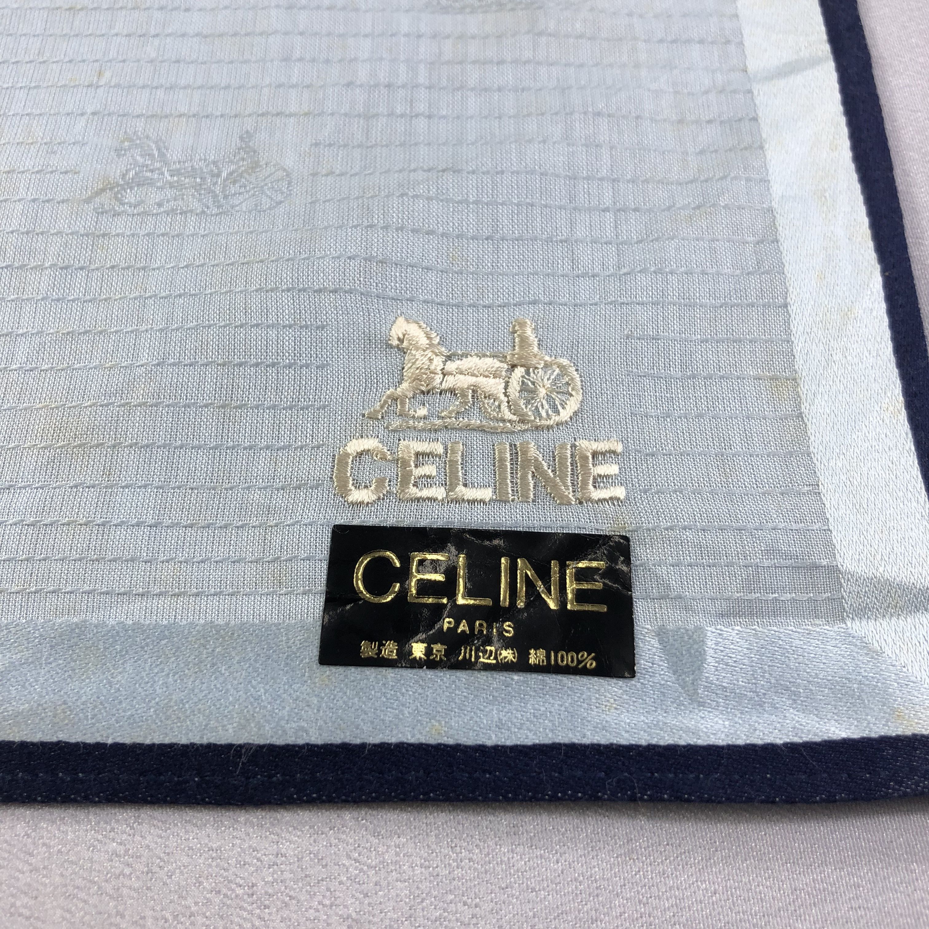 Celine Celine Carriage Handkerchief Neckerchief Bandana H1692 Size ONE SIZE - 4 Thumbnail