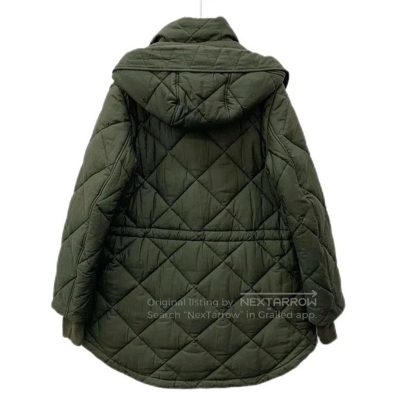 Burberry Burberry Quilted Green Cotton Coat. Size US S / EU 44-46 / 1 - 2 Thumbnail