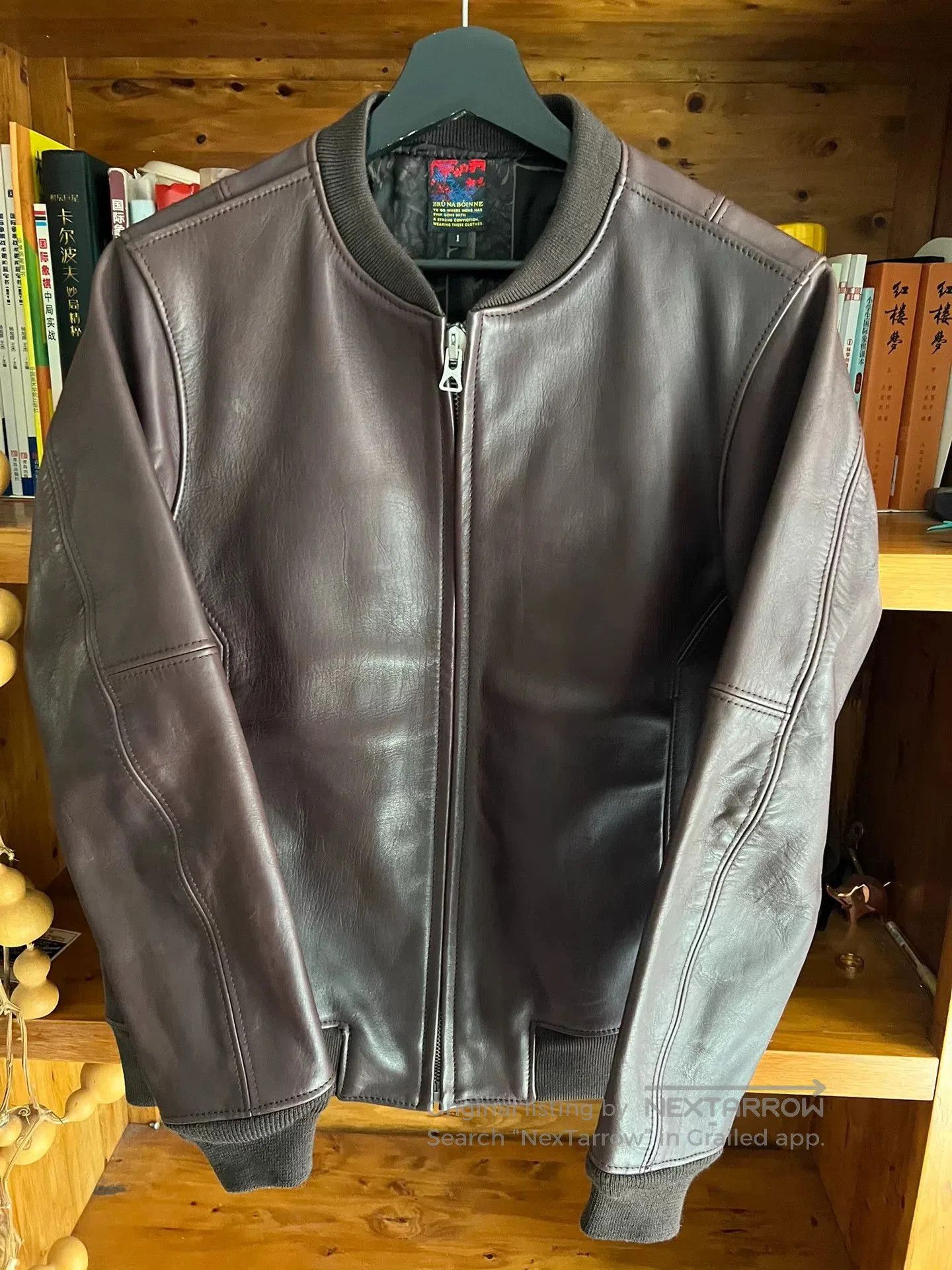 BRU NA BOINNE exquisite ma-1 flight jacket in cherry color. Size US M / EU 48-50 / 2 - 2 Thumbnail