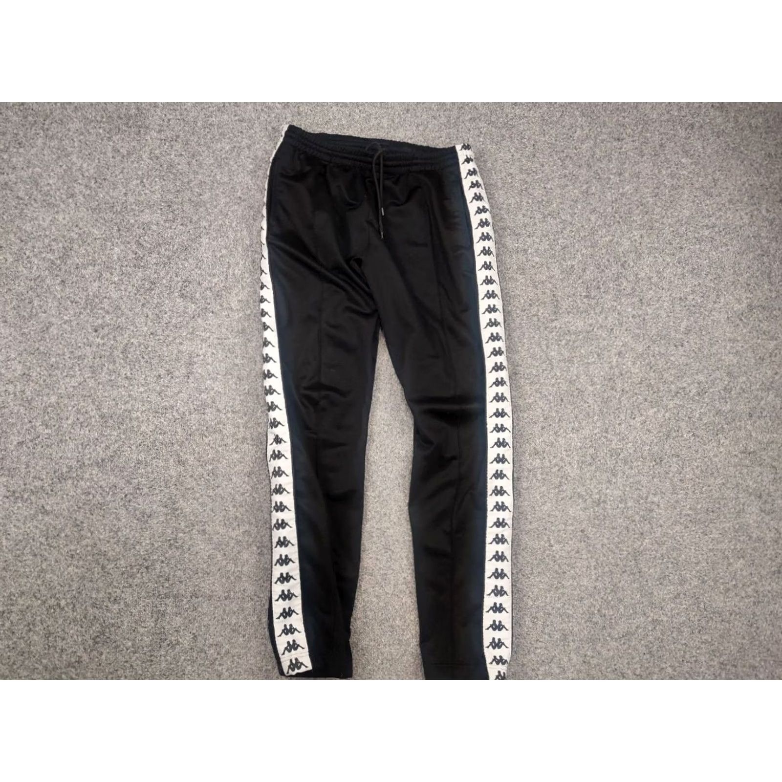 Kappa Kappa track pants vintage black logo sweatpants Y2K style with buttons Size US 33 - 5 Thumbnail