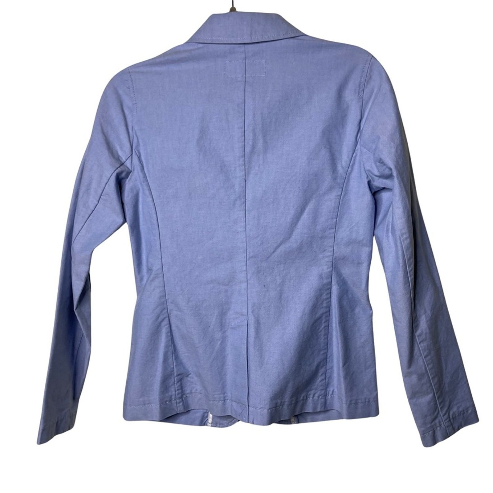 Michael Kors Michael Michael Kors light blue cotton button front blazer Size XS / US 0-2 / IT 36-38 - 4 Thumbnail