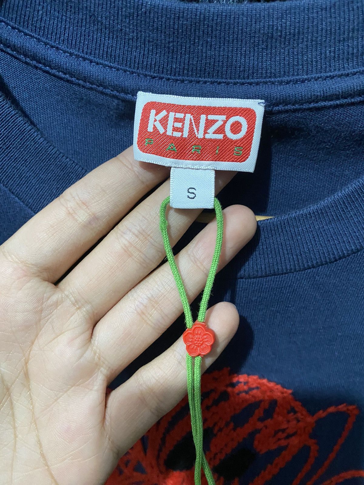 Kenzo KENZO Drawn Varsity Boke Flower T-Shirt Size US S / EU 44-46 / 1 - 3 Thumbnail