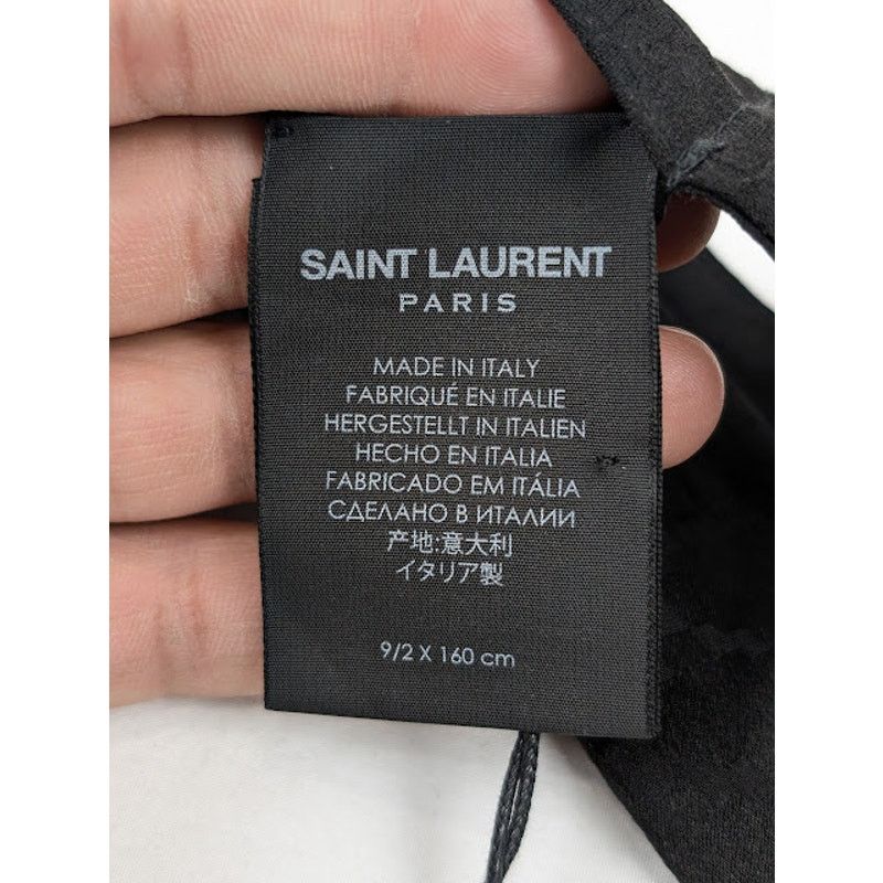 Saint Laurent Paris o1rshd1 Size: OS / Diamond lavallière Scarf in Silk Jacquard Size ONE SIZE - 10 Thumbnail