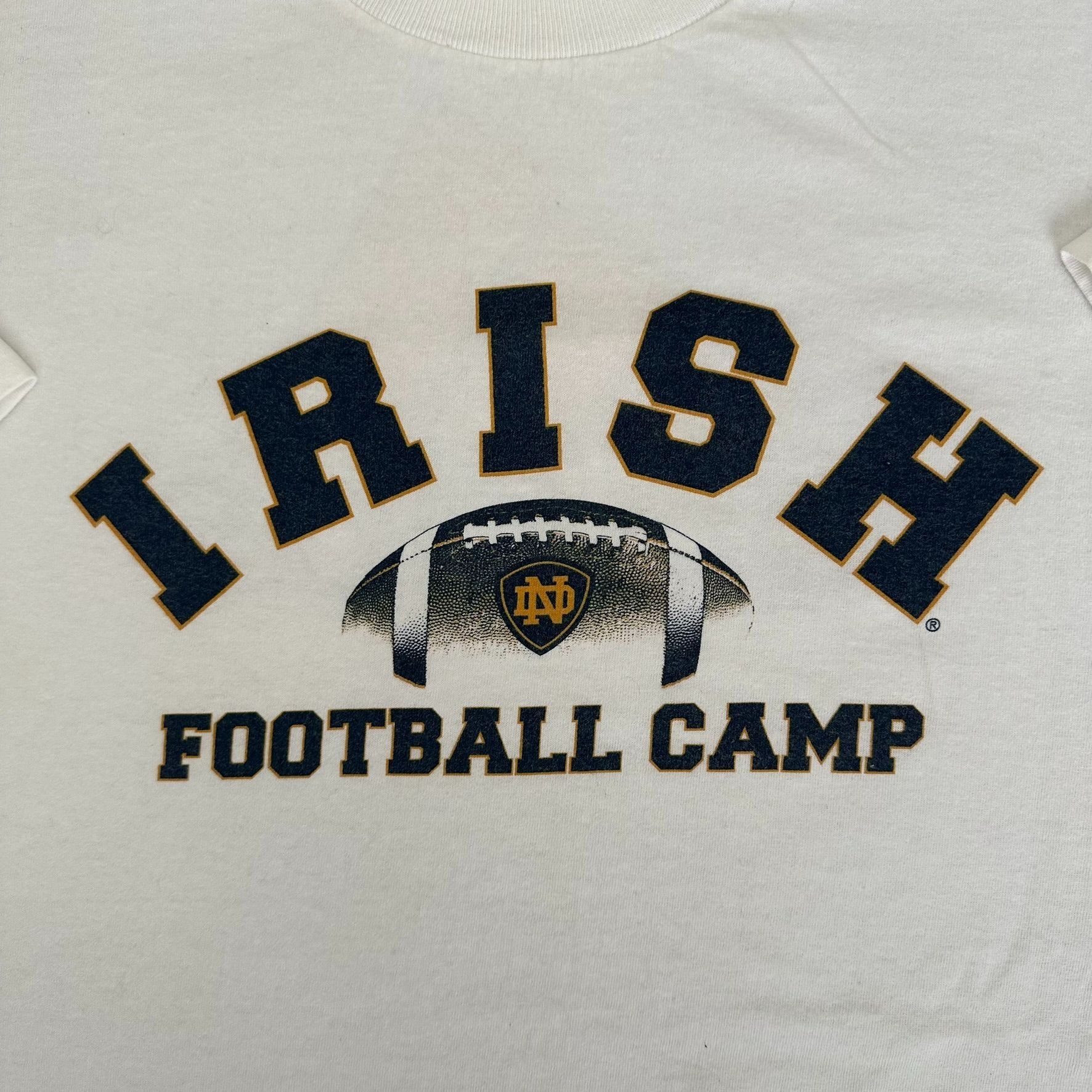 Adidas Vintage 90s Adidas Notre Dame Fighting Irish Football T-Shir Size US XXL / EU 58 / 5 - 2 Thumbnail