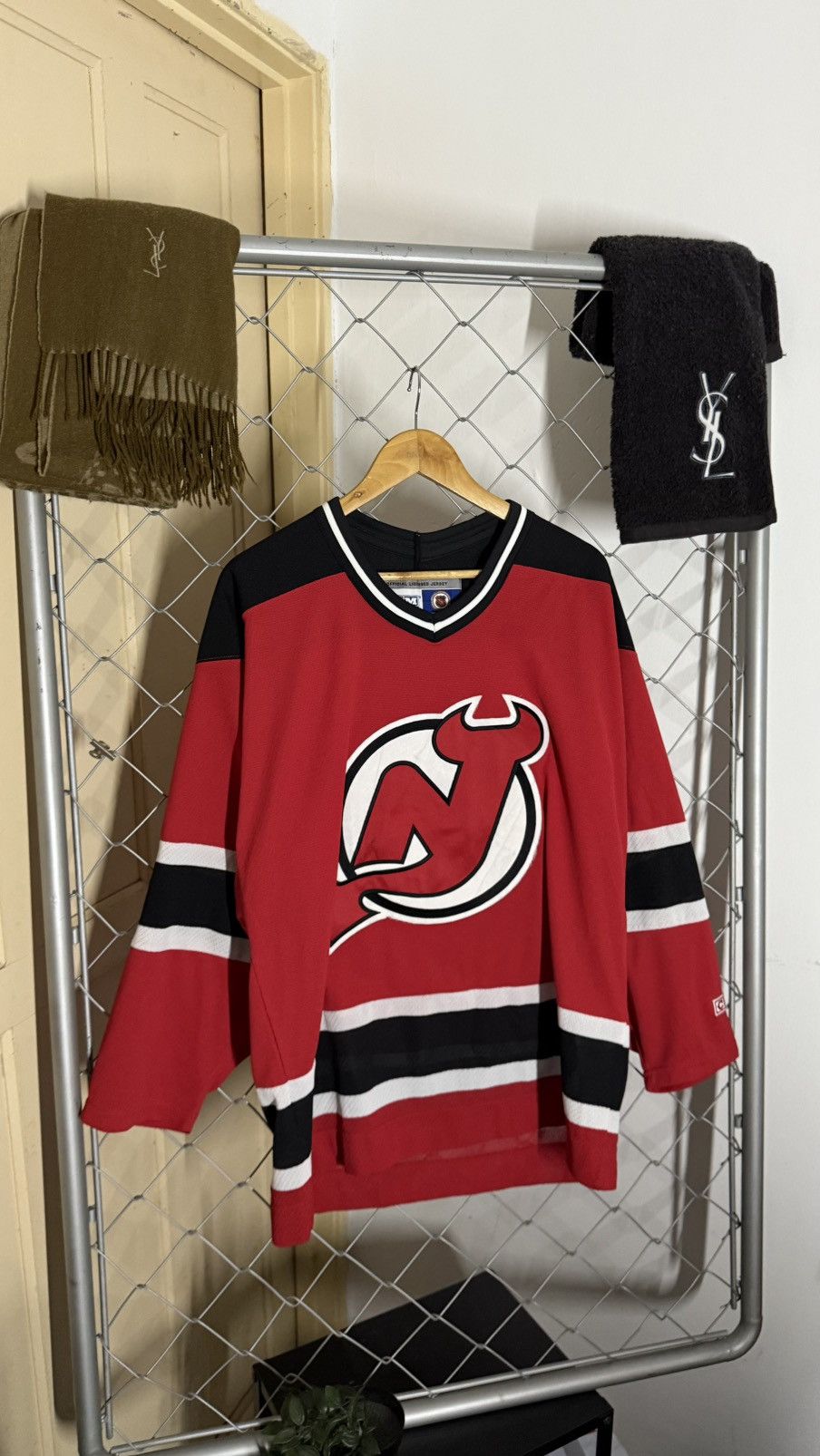 Vintage Vintage CCM New Jersey Devil lil peep hellboy Size US M / EU 48-50 / 2 - 1 Thumbnail