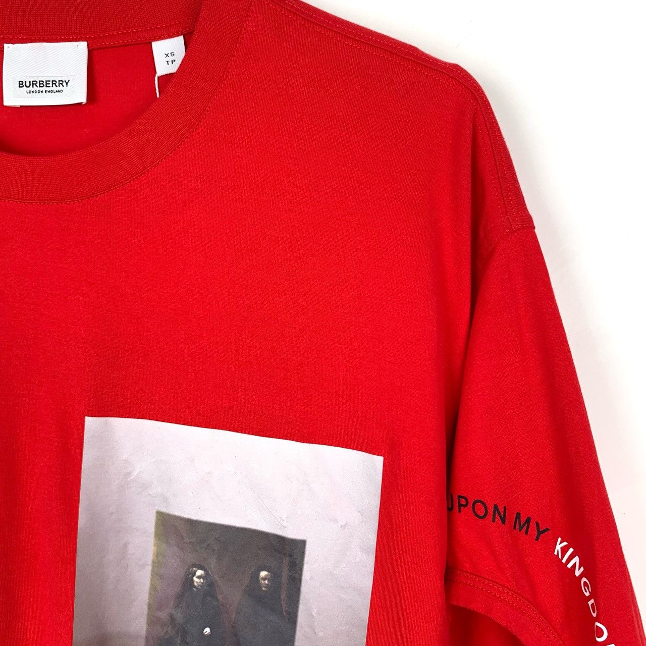 Burberry Burberry T-Shirt Red Cotton Tee (Size XS) Size XS / US 0-2 / IT 36-38 - 7 Thumbnail