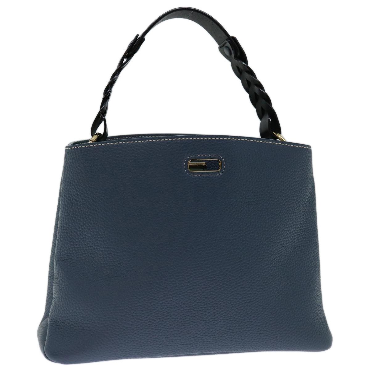 image of Bally Hand Bag Leather 2Way Blue Auth Yk11079, Women's