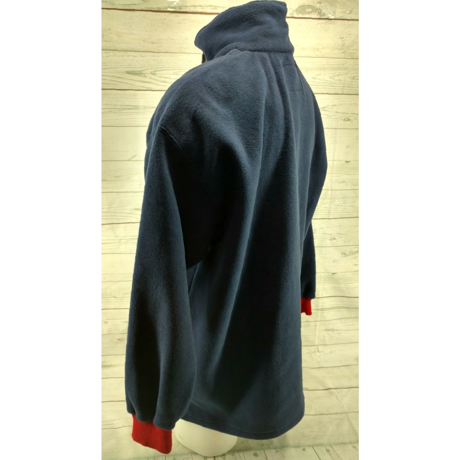 Vintage First Down Exploration Blue Fleece 1/4 Zip Hiking Pullover Size Large Size US L / EU 52-54 / 3 - 7 Thumbnail