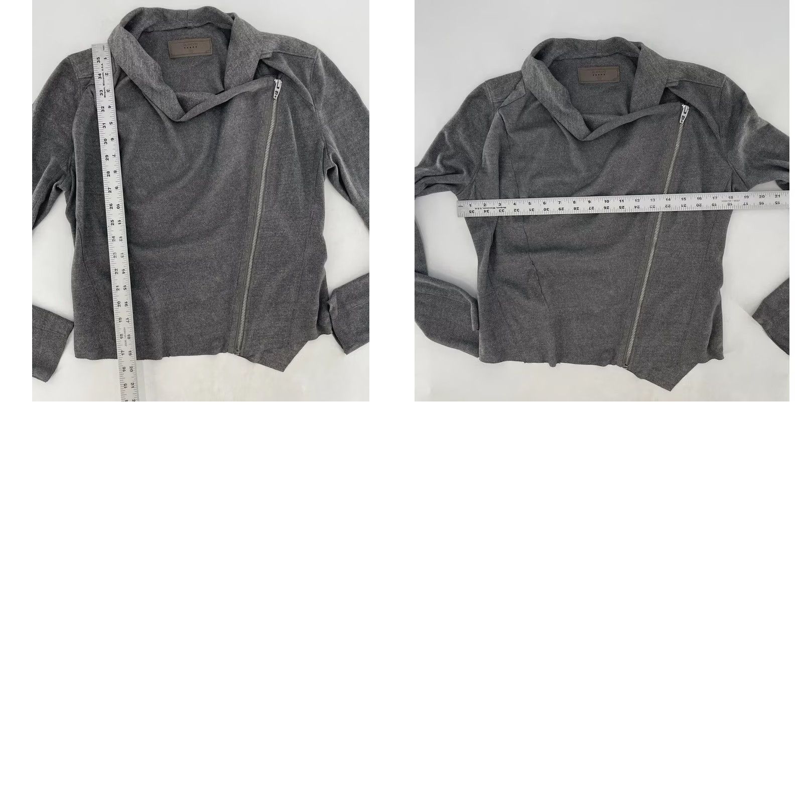 Vintage BLANKNYC Gray Faux Suede Moto Wrap Jacket XS Preppy Biker Women’s Size XS / US 0-2 / IT 36-38 - 8 Thumbnail