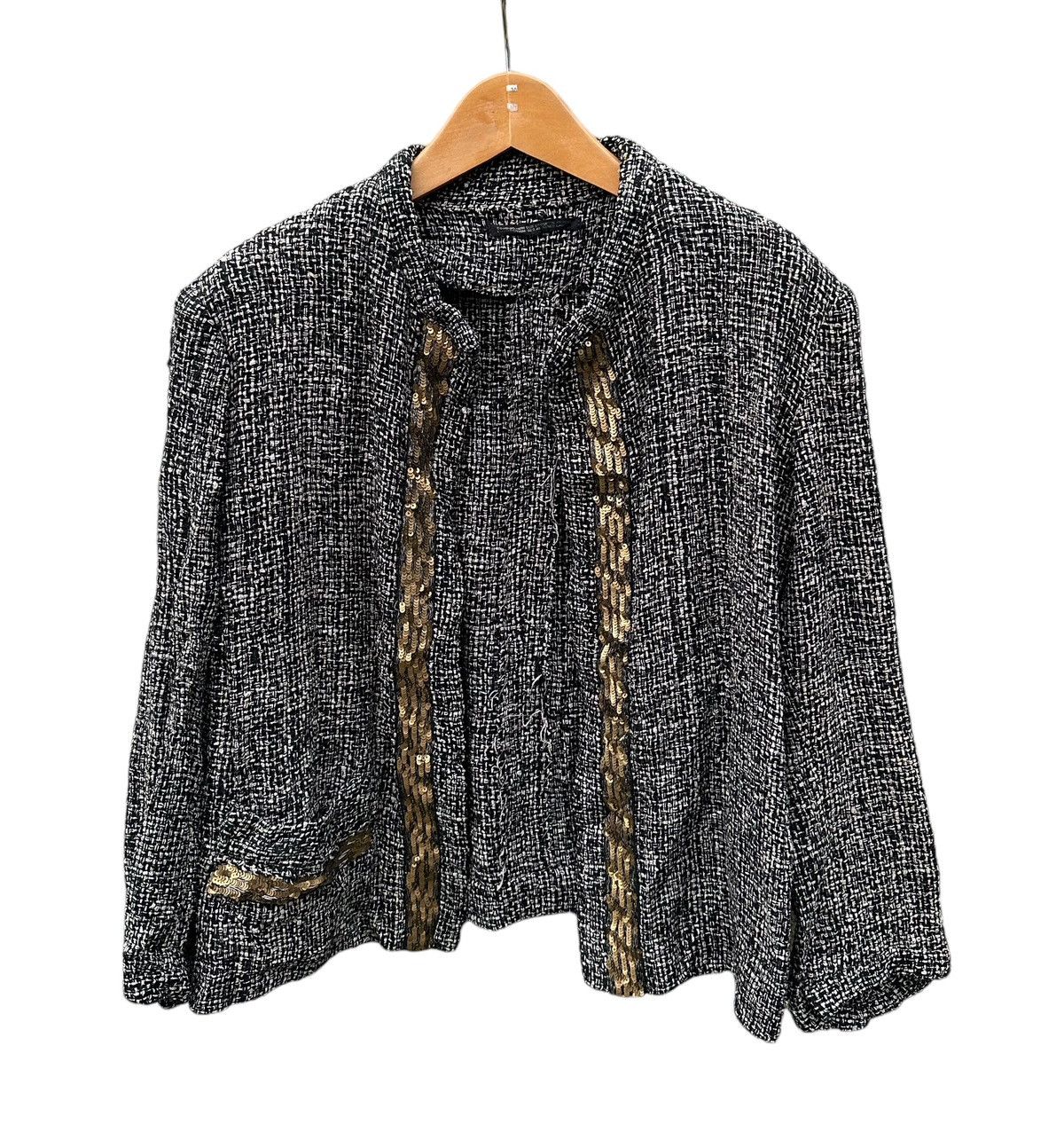 Yohji Yamamoto 🔥ARCHIVED🔥ss1997 Yohji Yamamoto signature silk tweed jacket Size S / US 4 / IT 40 - 11 Thumbnail