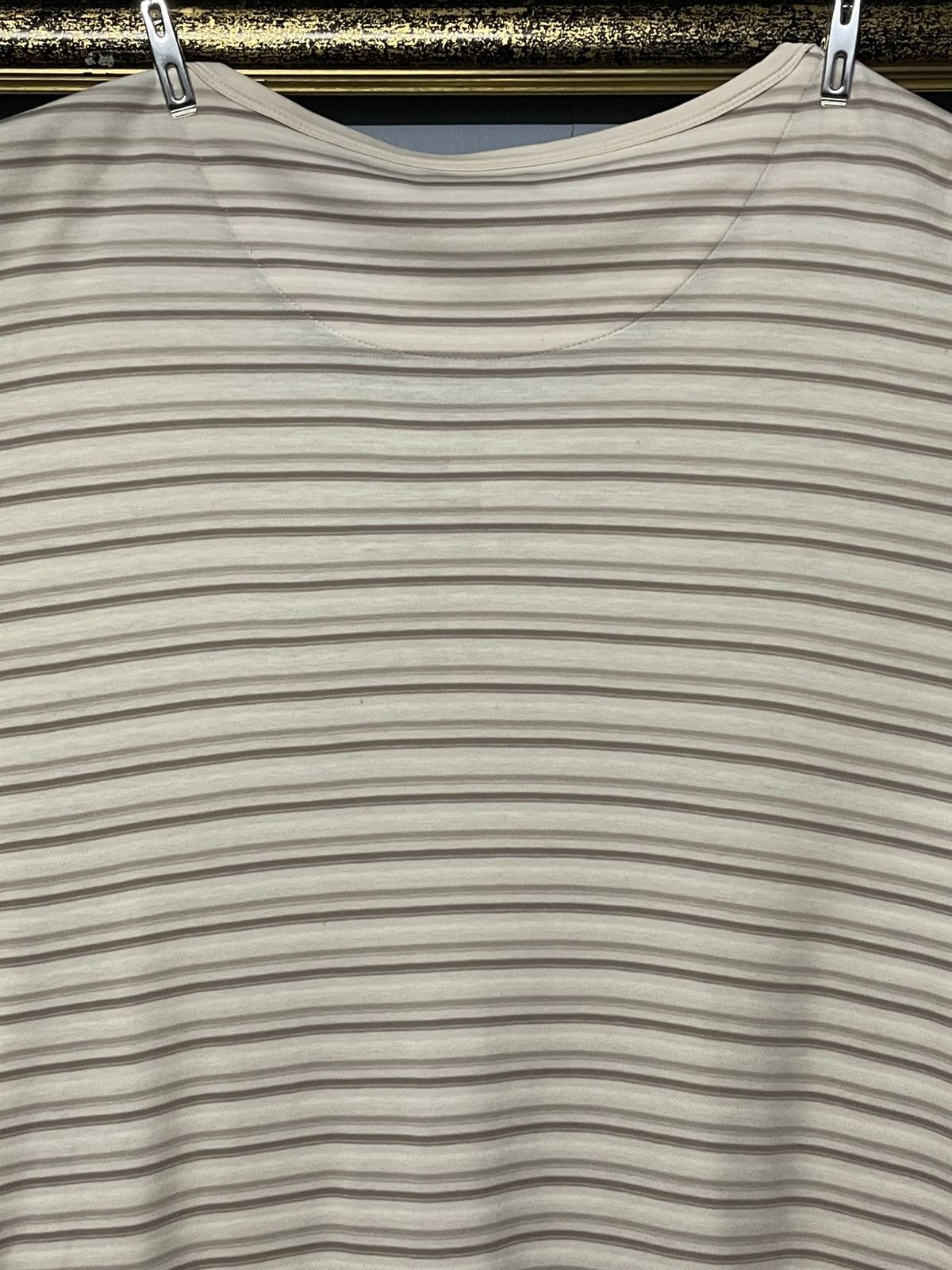 Celine Vintage Designer Celine Striped Boxy Casual Comfort Tshirt Size US L / EU 52-54 / 3 - 10 Thumbnail