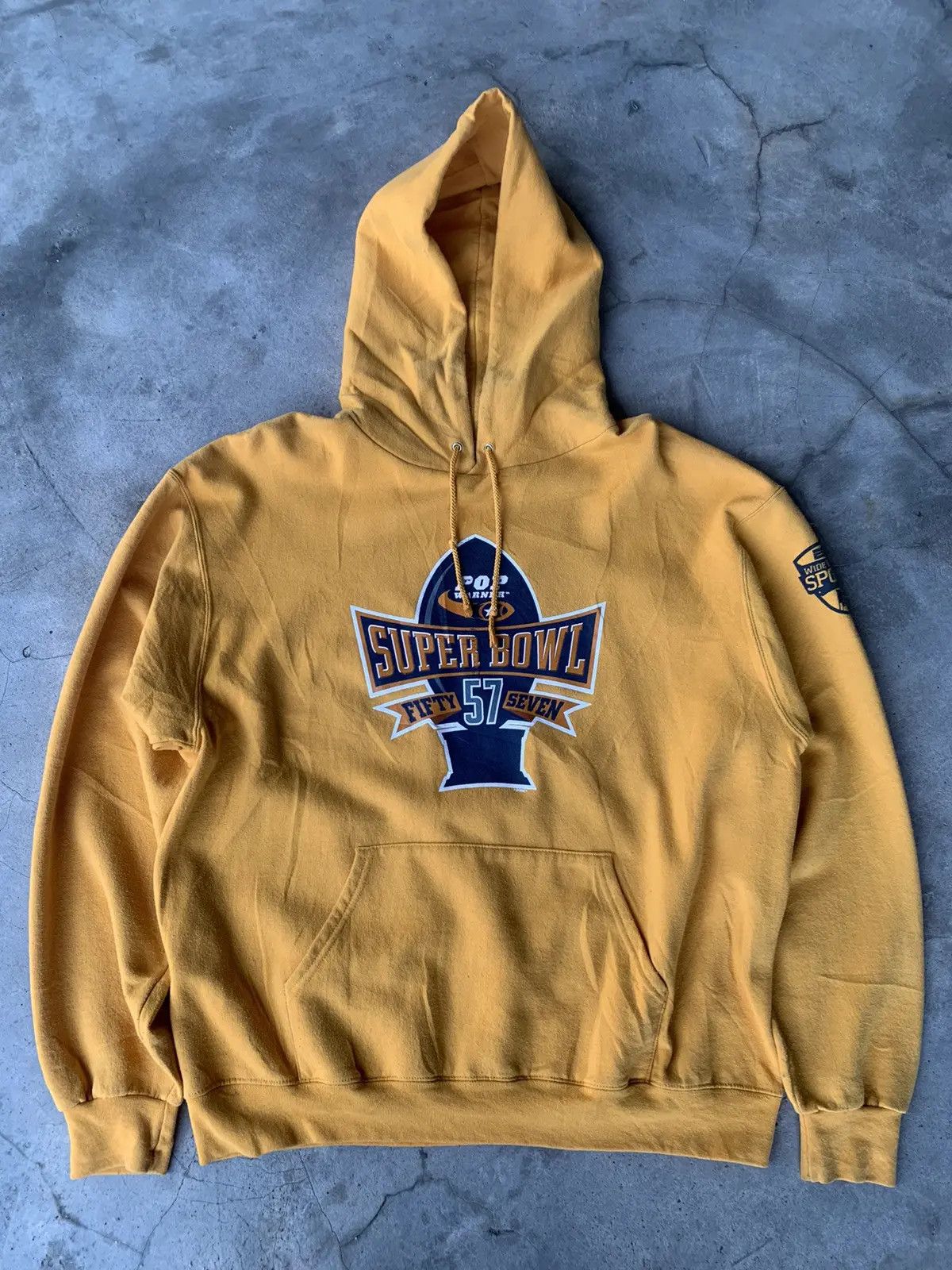 Champion Champion x pop Warner super bowl 57 mustard yellow hoodie. Size US L / EU 52-54 / 3 - 1 Thumbnail