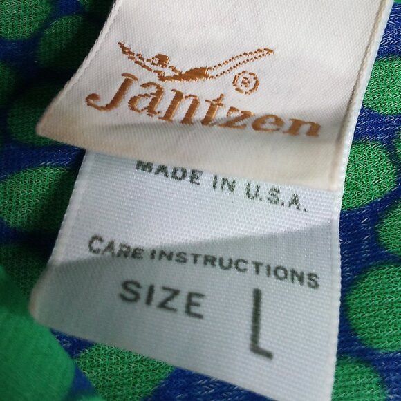 Jantzen Vintage Jantzen MCM Floral Polyester Button Shirt Shear Size L / US 10 / IT 46 - 3 Thumbnail