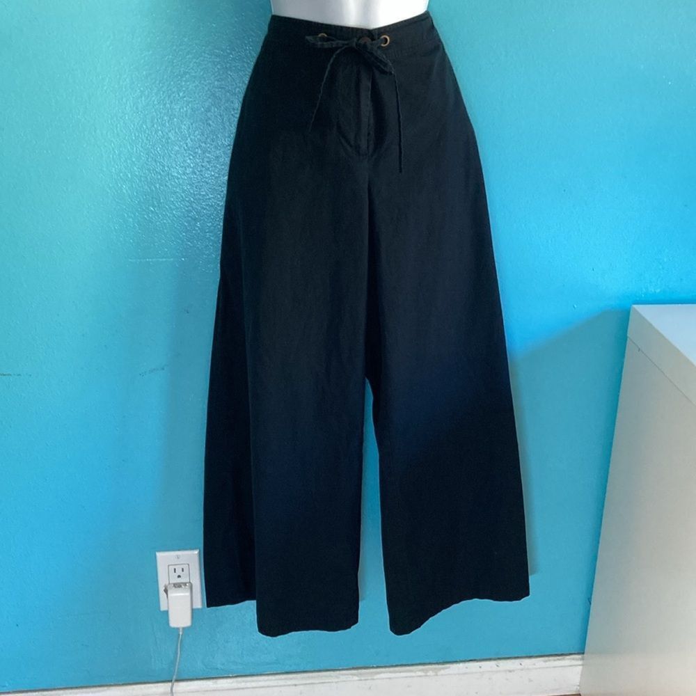 Eileen Fisher Eileen Fisher Project Size L Wide Leg Black Crop Organic Cot Size 34" / US 12 / IT 48 - 10 Thumbnail