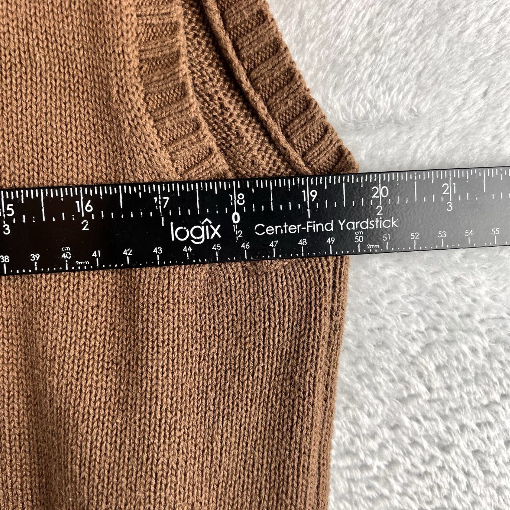 Vintage Cabela's Sweater Vest Mens Medium Brown Full Zip Knitted 100% Cotton Casual Pockets Size US M / EU 48-50 / 2 - 7 Thumbnail