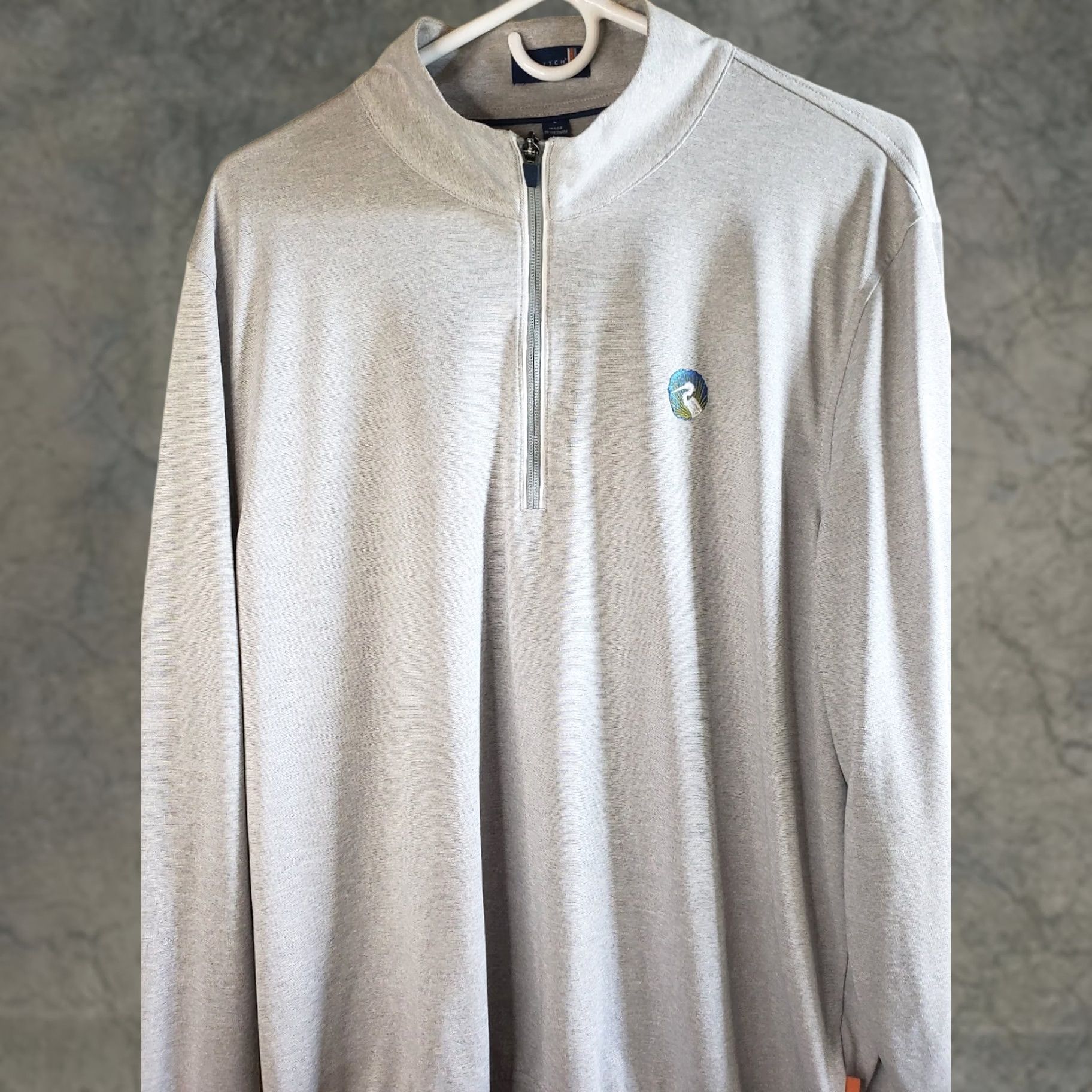Vintage STITCH Golf 1/4 Zip Pullover Activewear Sweater Grey Men's Large Spring Island Golf Sports Size US L / EU 52-54 / 3 - 1 Thumbnail