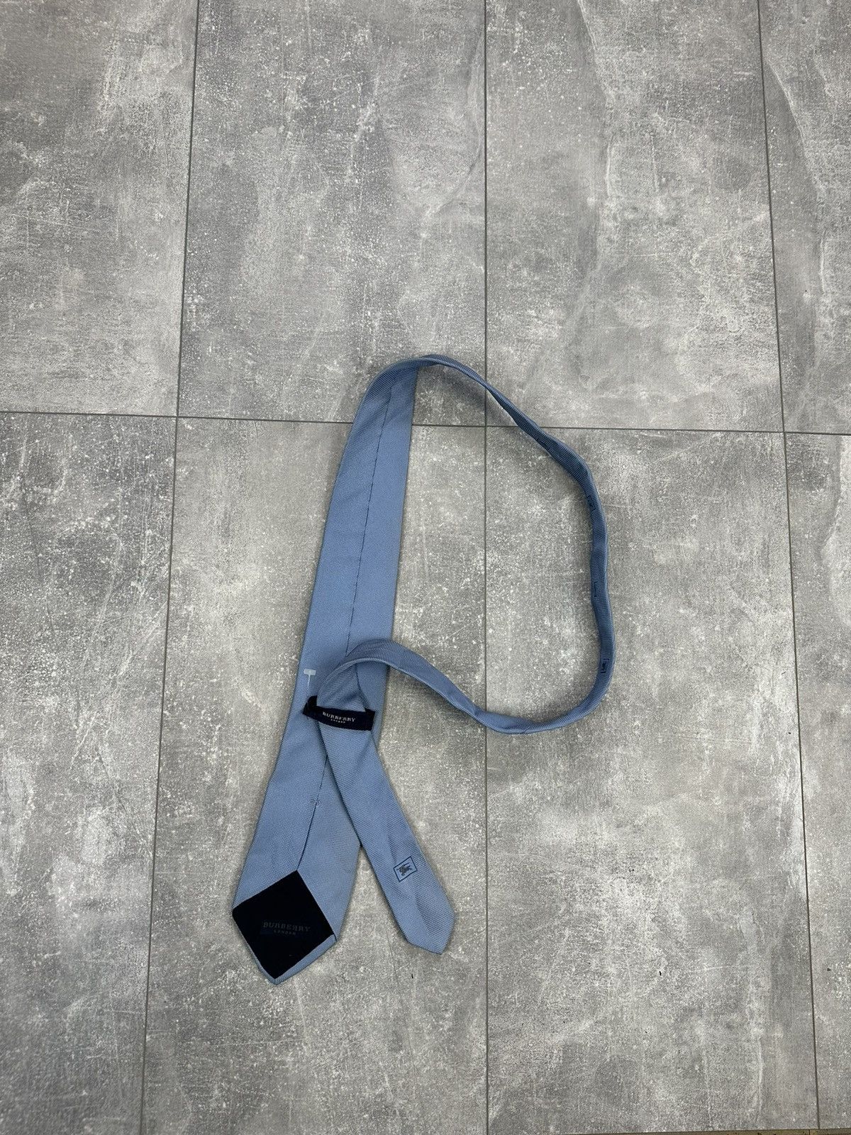 Burberry Men’s vintage blue tie Burberry Size ONE SIZE - 1 Thumbnail