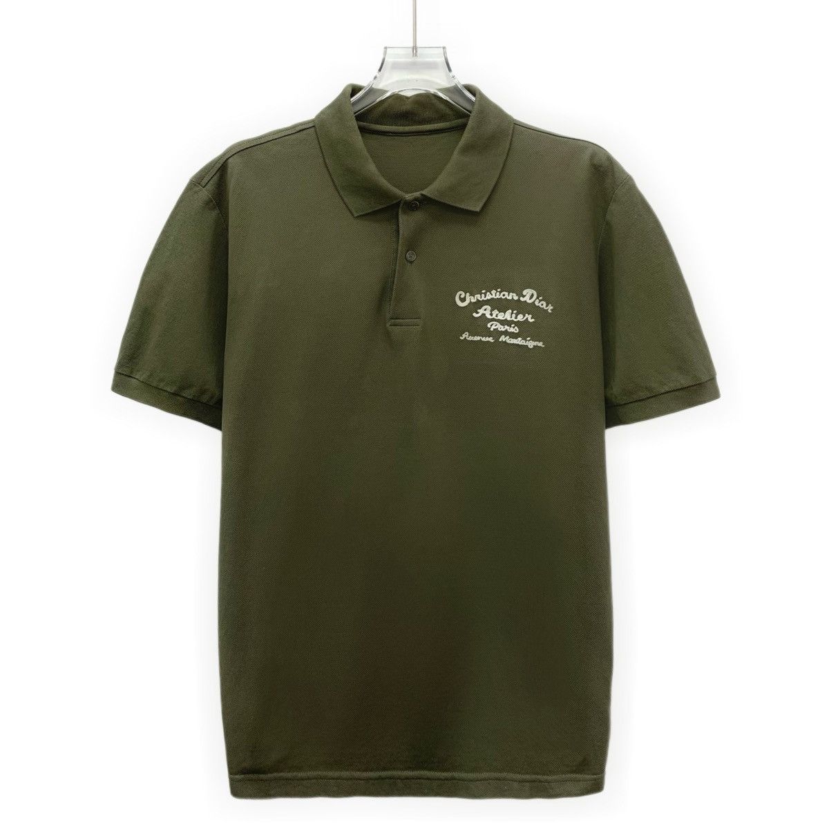 Dior Dior Collared Single-breasted Short Sleeve Polo Shirt K26WX Size US L / EU 52-54 / 3 - 1 Thumbnail
