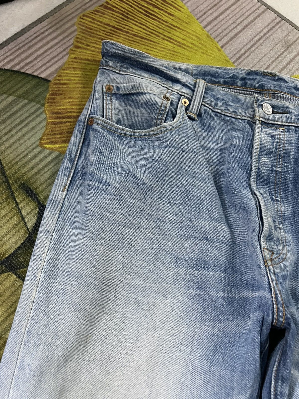 Levi's Vintage Levis 501 Distress Stone Wash Jean Size US 34 / EU 50 - 8 Thumbnail