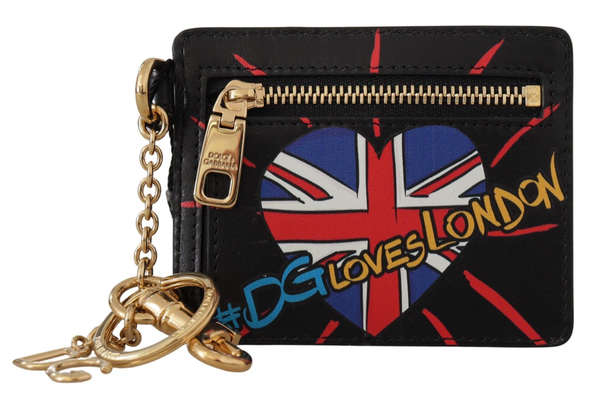 Dolce & Gabbana Elegant Leather Coin Wallet With Women's Keyring Size ONE SIZE - 1 Thumbnail