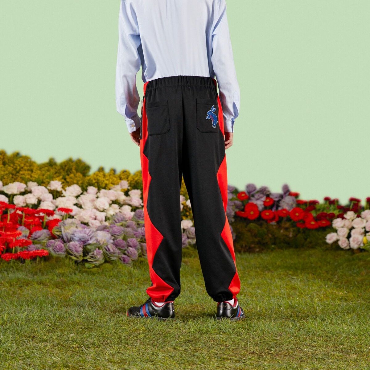 Gucci o1s1wg110125 Zig-Zag Jersey Jogging Pant in Multicolor Size US 28 / EU 44 - 7 Thumbnail