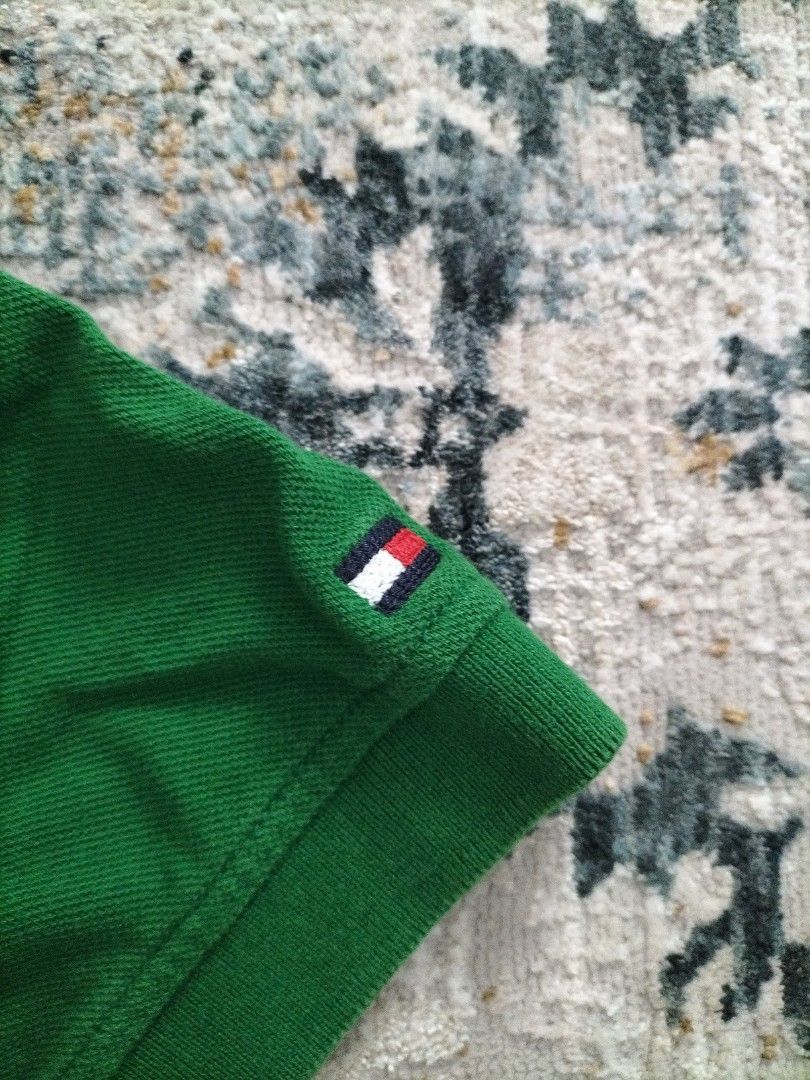 Tommy Hilfiger Tommy Hilfiger Rugby Polo Shirt Green M Custom Fit Size US M / EU 48-50 / 2 - 4 Thumbnail
