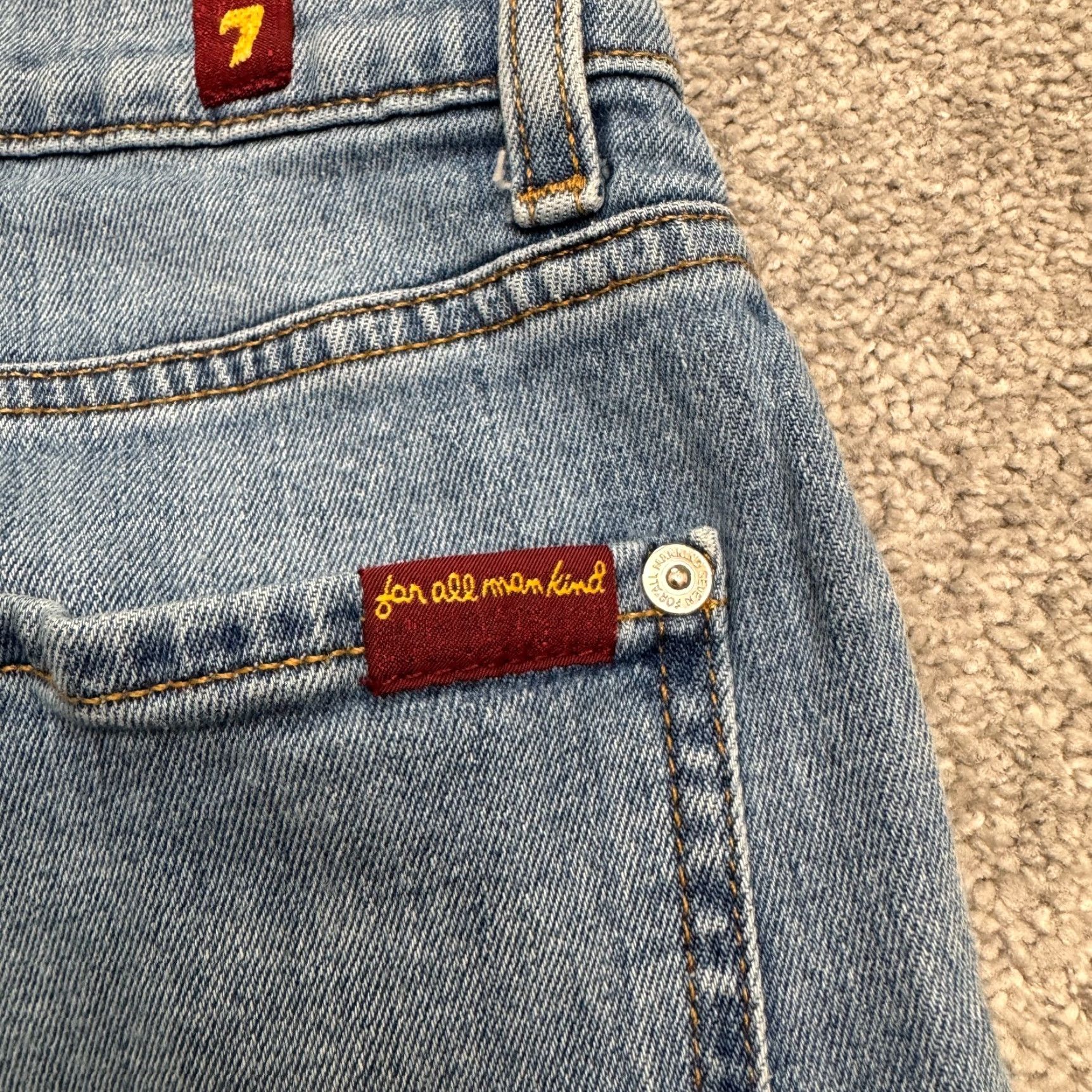 7 For All Mankind 7 For all Mankind Jeans Mens 31x33 Blue Medium Wash Denim Straight Casual B Size US 31 - 5 Thumbnail