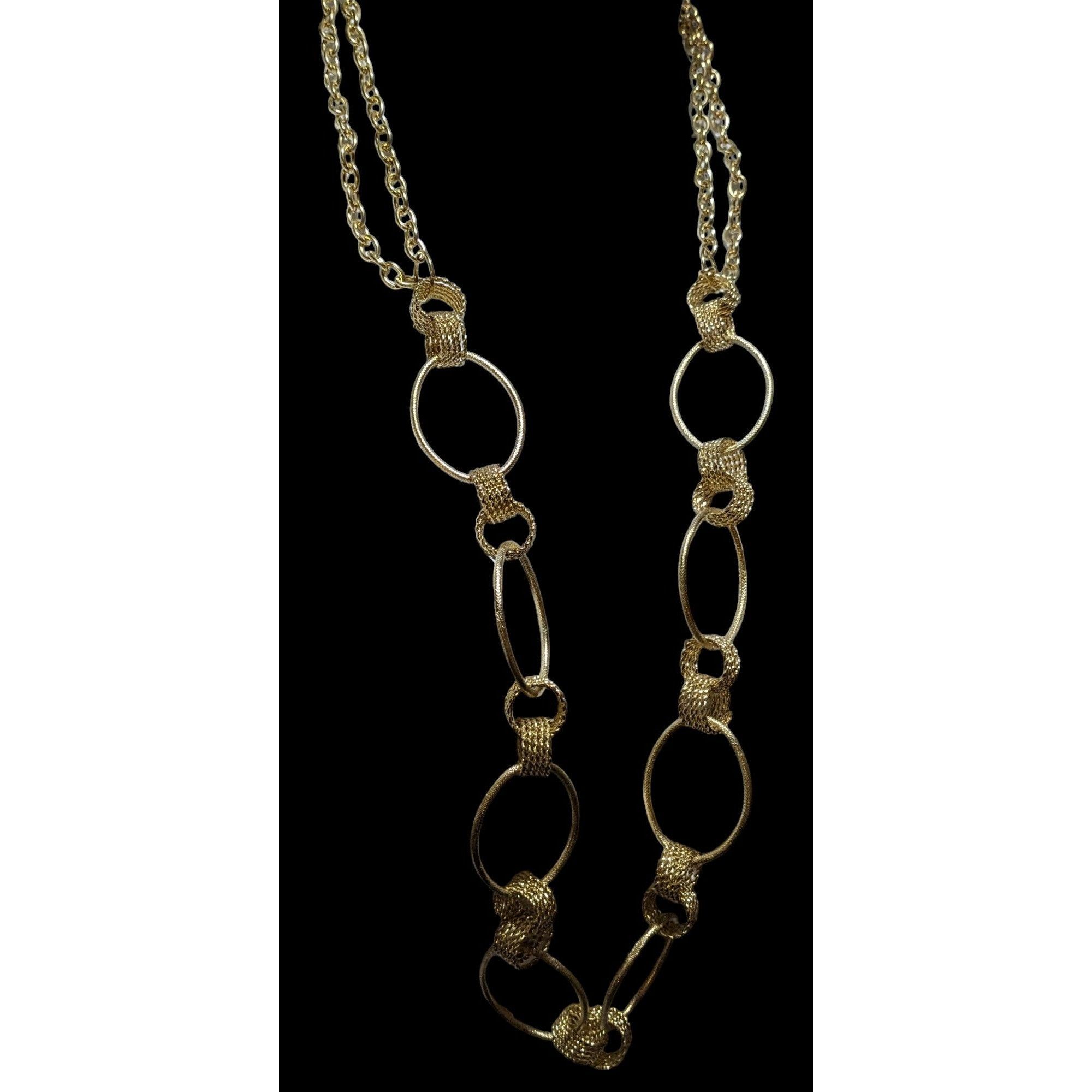 Other Gold Ring Decorative Chain Link Necklace Size ONE SIZE - 3 Thumbnail