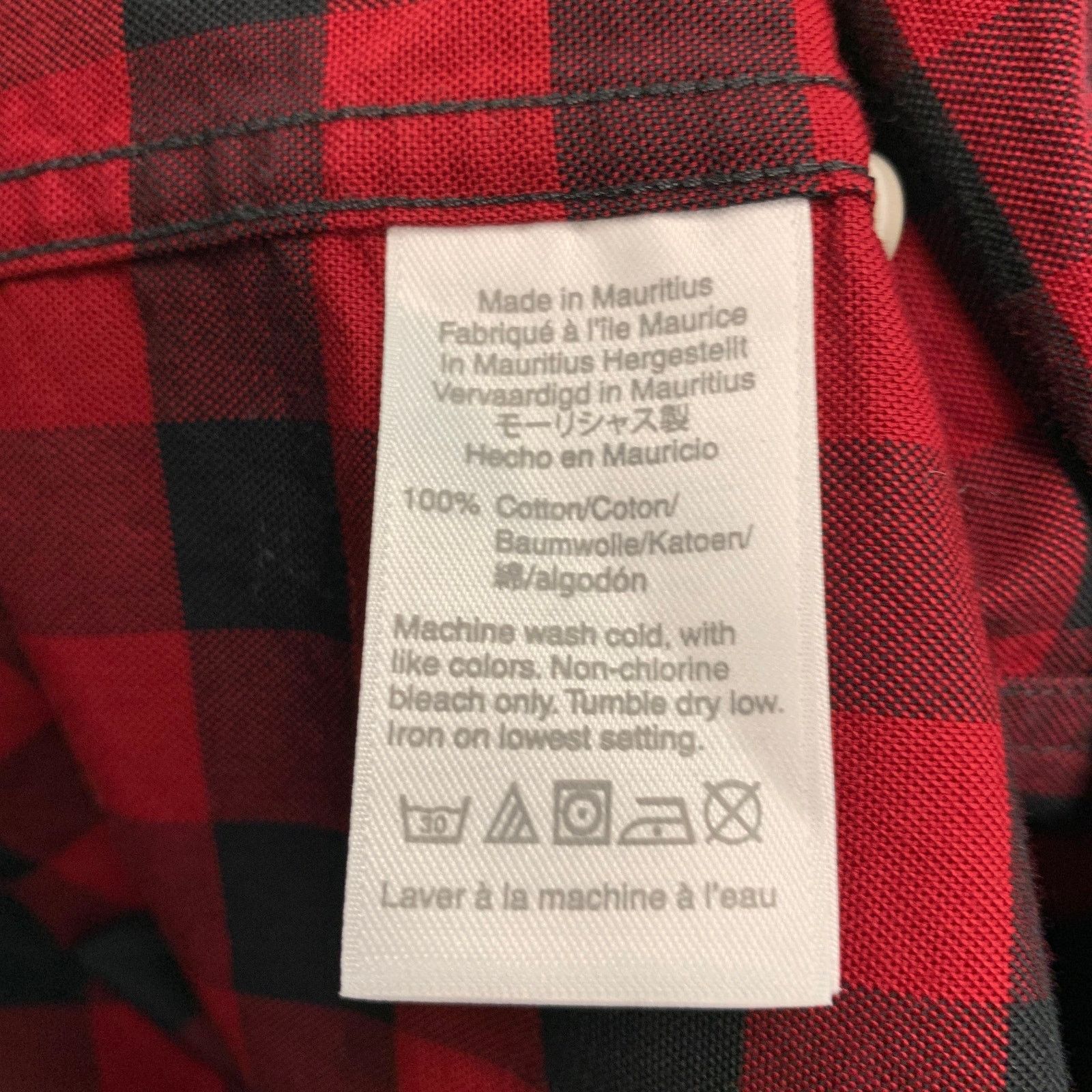 J.Crew J.CREW Size L Red Black Checkered Cotton Long Sleeve Shirt Size US L / EU 52-54 / 3 - 6 Thumbnail