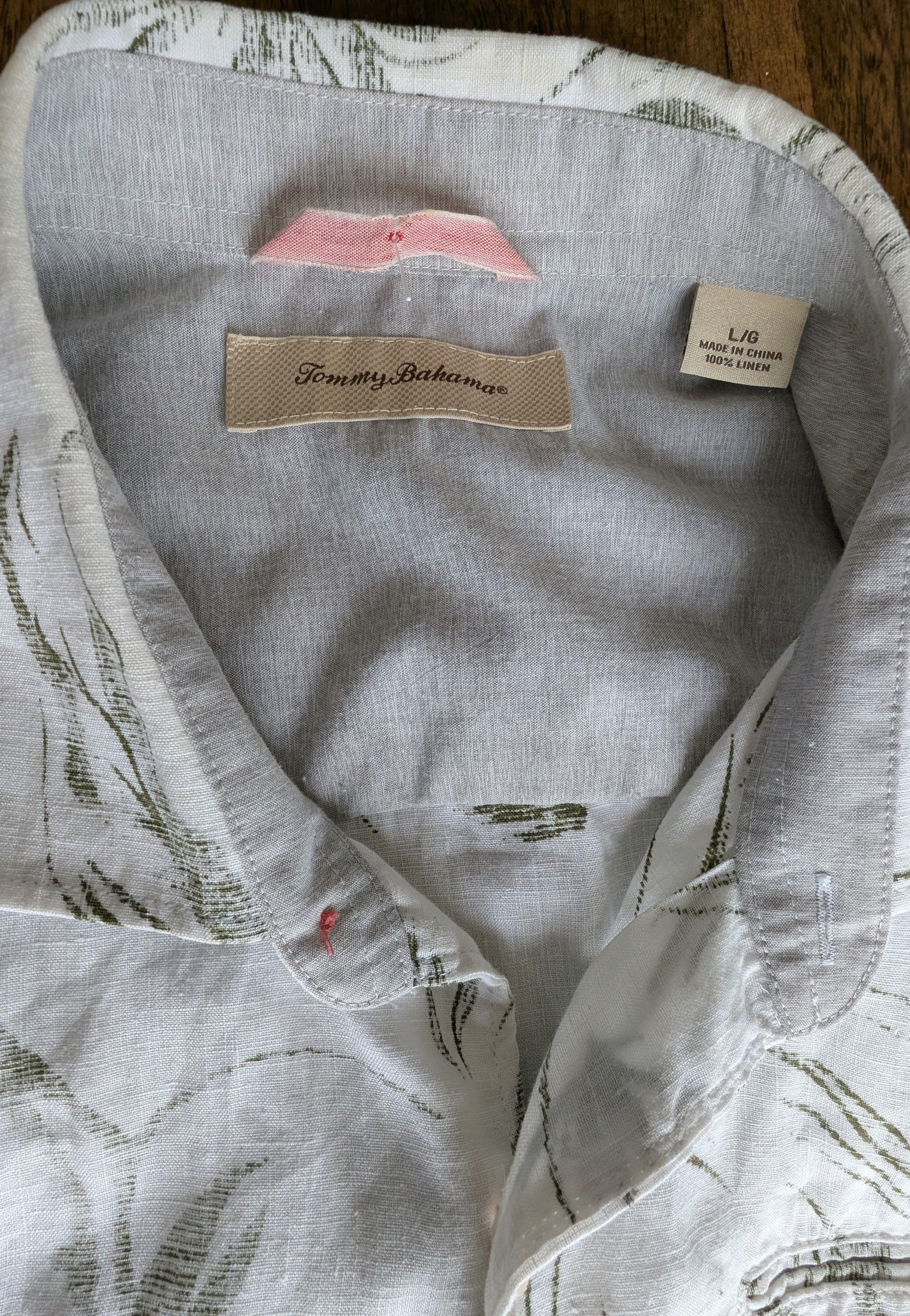 Tommy Bahama Tommy Bahama Linen Shirt Long Sleeve Men's Large Button Down Size US L / EU 52-54 / 3 - 4 Thumbnail