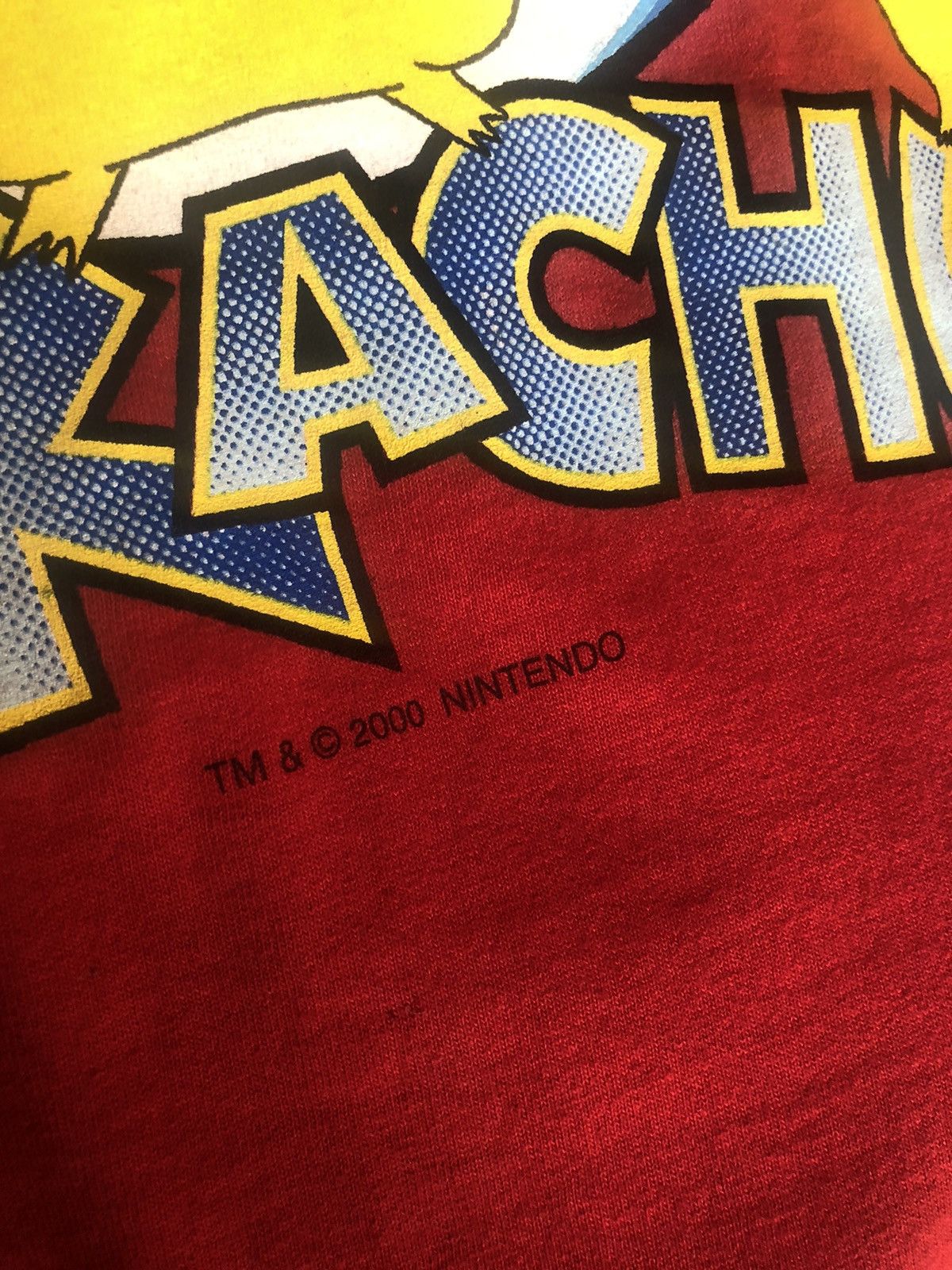 Vintage Grail Vintage 2000's Nintendo Pokemon Pikachu Red Tee Size US XL / EU 56 / 4 - 3 Thumbnail