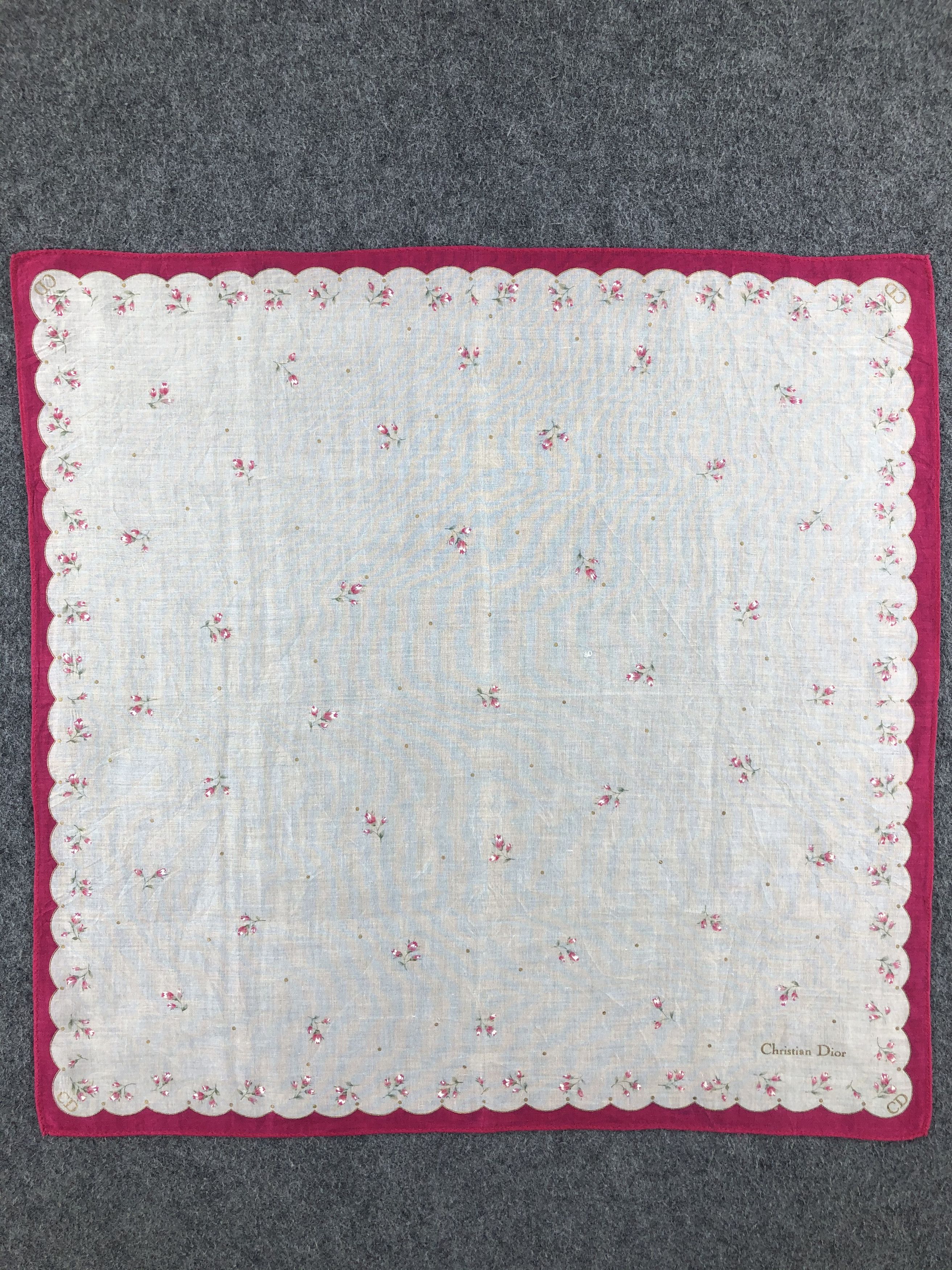 Vintage Christian Dior Handkerchief / Bandana / Neckerchief Size ONE SIZE - 3 Thumbnail