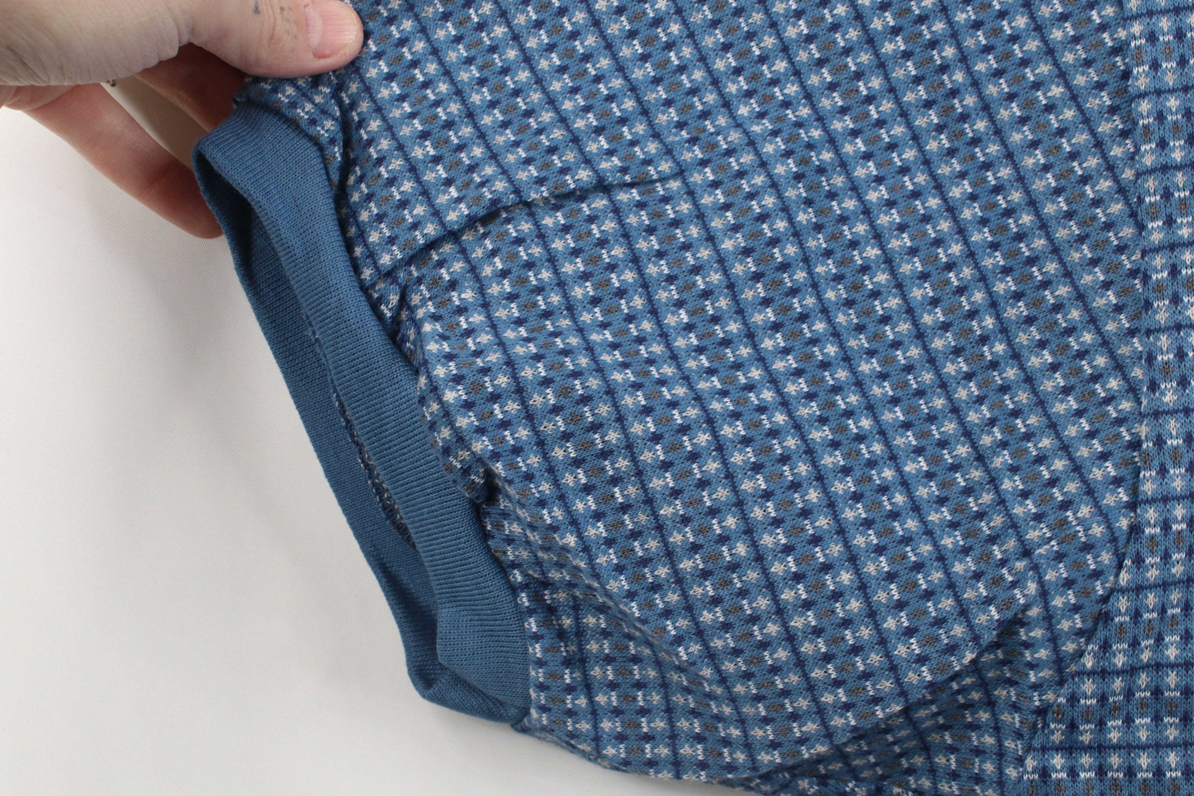 Vintage Vintage 90s Streetwear Knit Ringer Golf Polo Shirt Blue Size US L / EU 52-54 / 3 - 7 Thumbnail