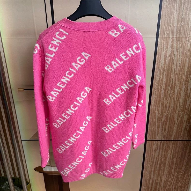 Balenciaga Balenciaga Pink barrage cardigan coat Size XS / US 0-2 / IT 36-38 - 2 Thumbnail