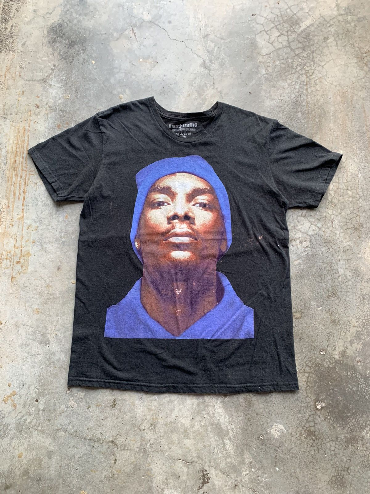 image of Rap Tees x Snoop Dogg Snoop Dog Beware Of Dog Balenciaga Style Tshirt in Black, Men's (Size Medium)
