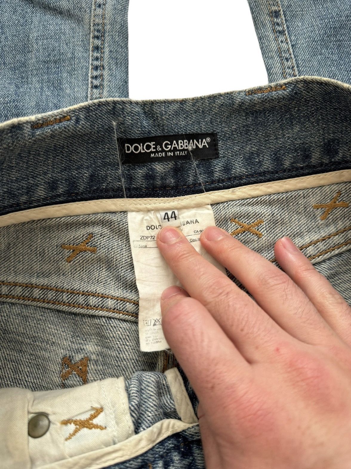 Dolce & Gabbana Dolce & Gabbana Shredded Distressed Denim Size US 30 / EU 46 - 10 Thumbnail