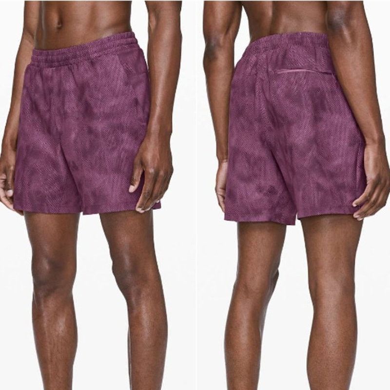 Lululemon Lululemon Channel Cross Swim Short 7" Plum Multi Mens Size M Size US 36 / EU 52 - 2 Thumbnail