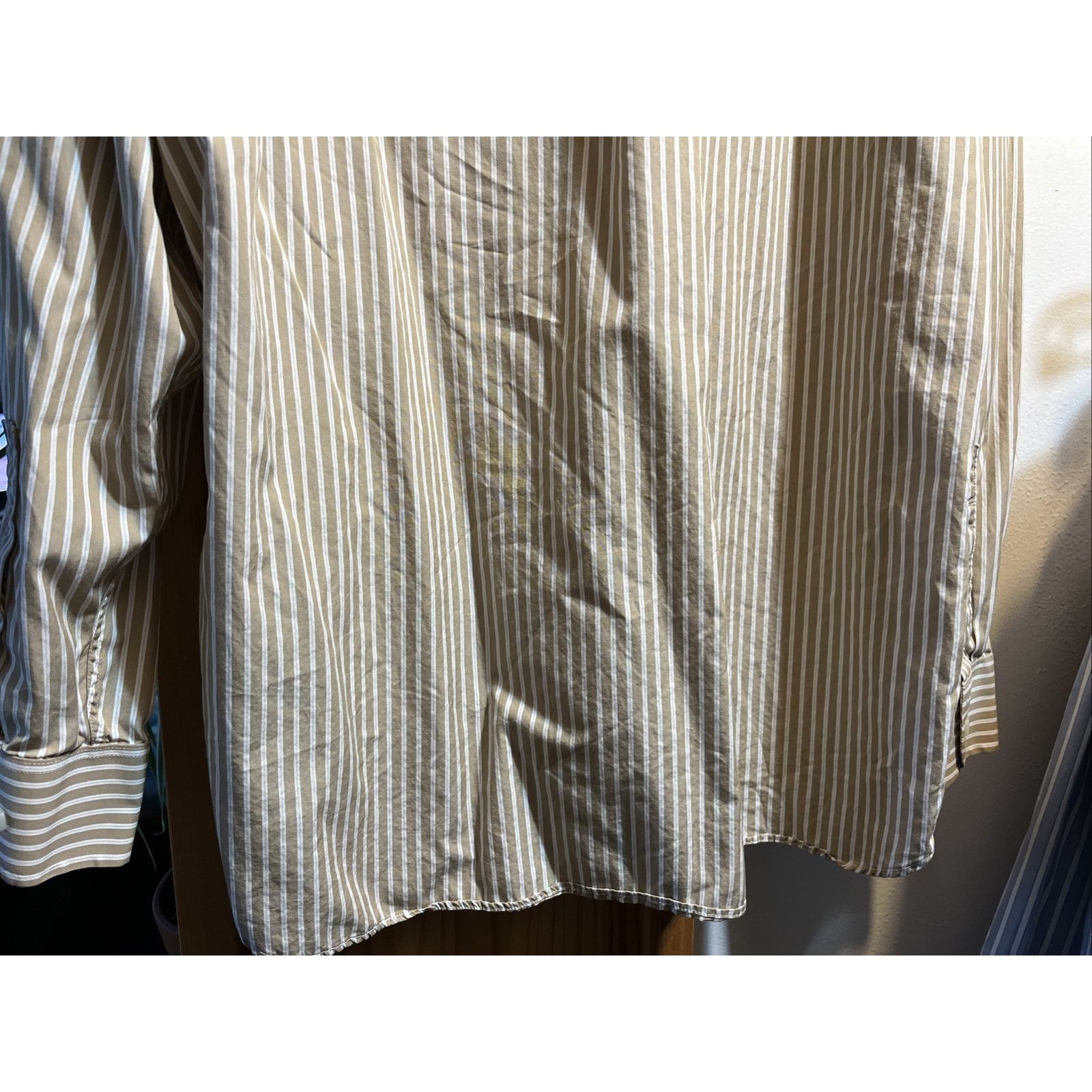 Daniel Cremieux Daniel Cremieux Men’s M Brown Striped Button Cotton Shirt Size US M / EU 48-50 / 2 - 10 Thumbnail