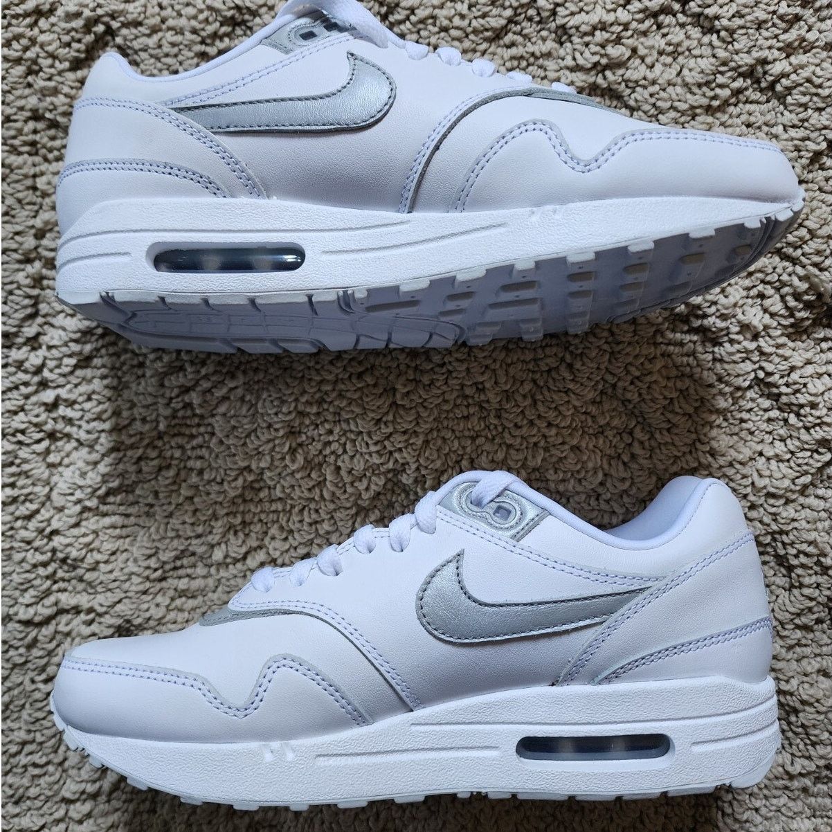 Nike Wmns Nike By You Air Max 1 White Brand New Sz 9 Size US 9 / IT 39 - 3 Thumbnail