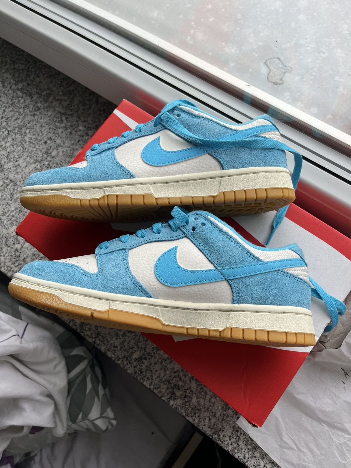 Nike Nike Dunk Low SE Phantom\Baltic Blue Size US 9 / IT 39 - 2 Thumbnail
