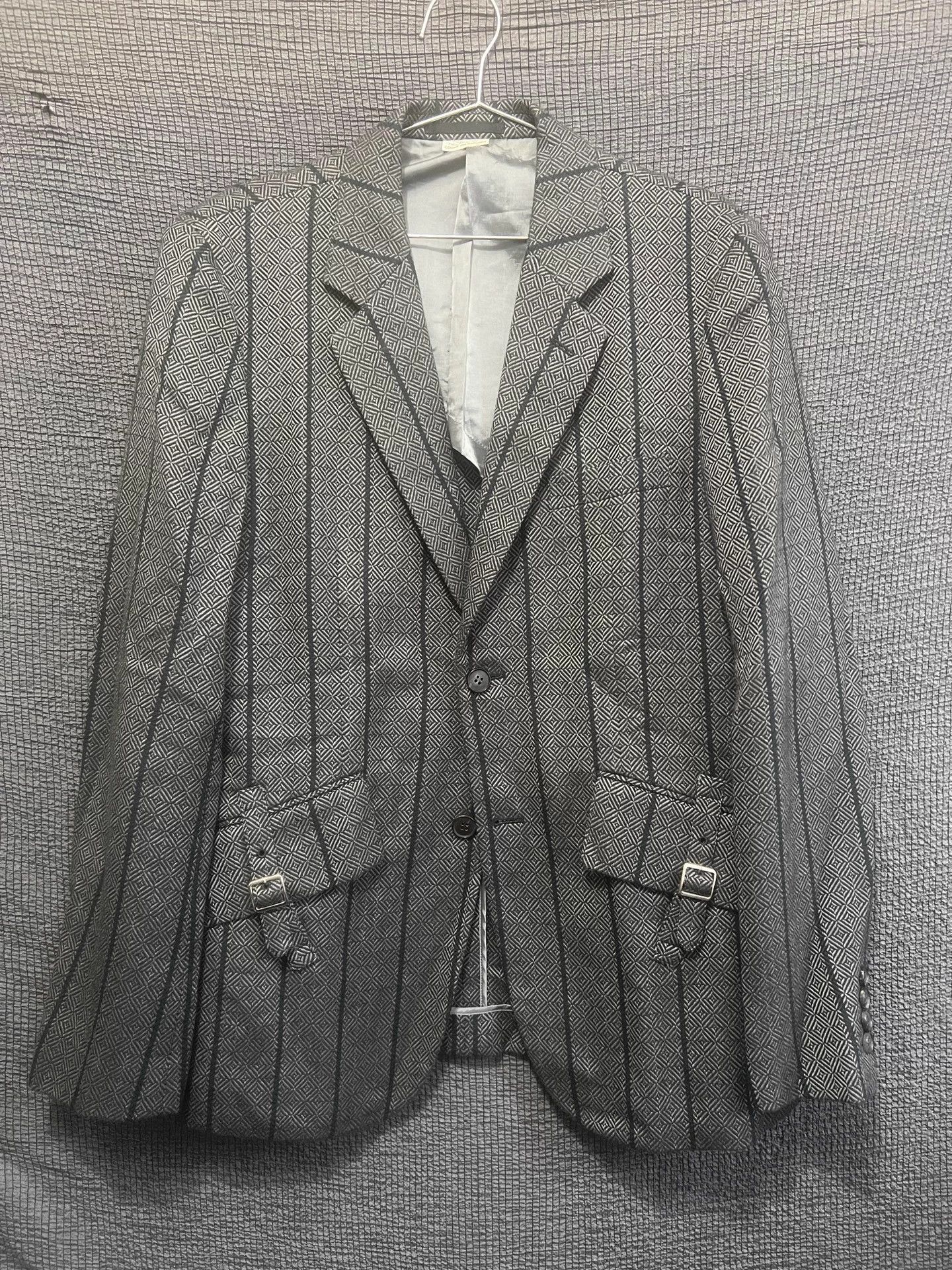 Comme des Garcons Homme Deux Comme des Garcons Homme DEUX 15SS Wool Suit M Japan Size 40R - 1 Thumbnail