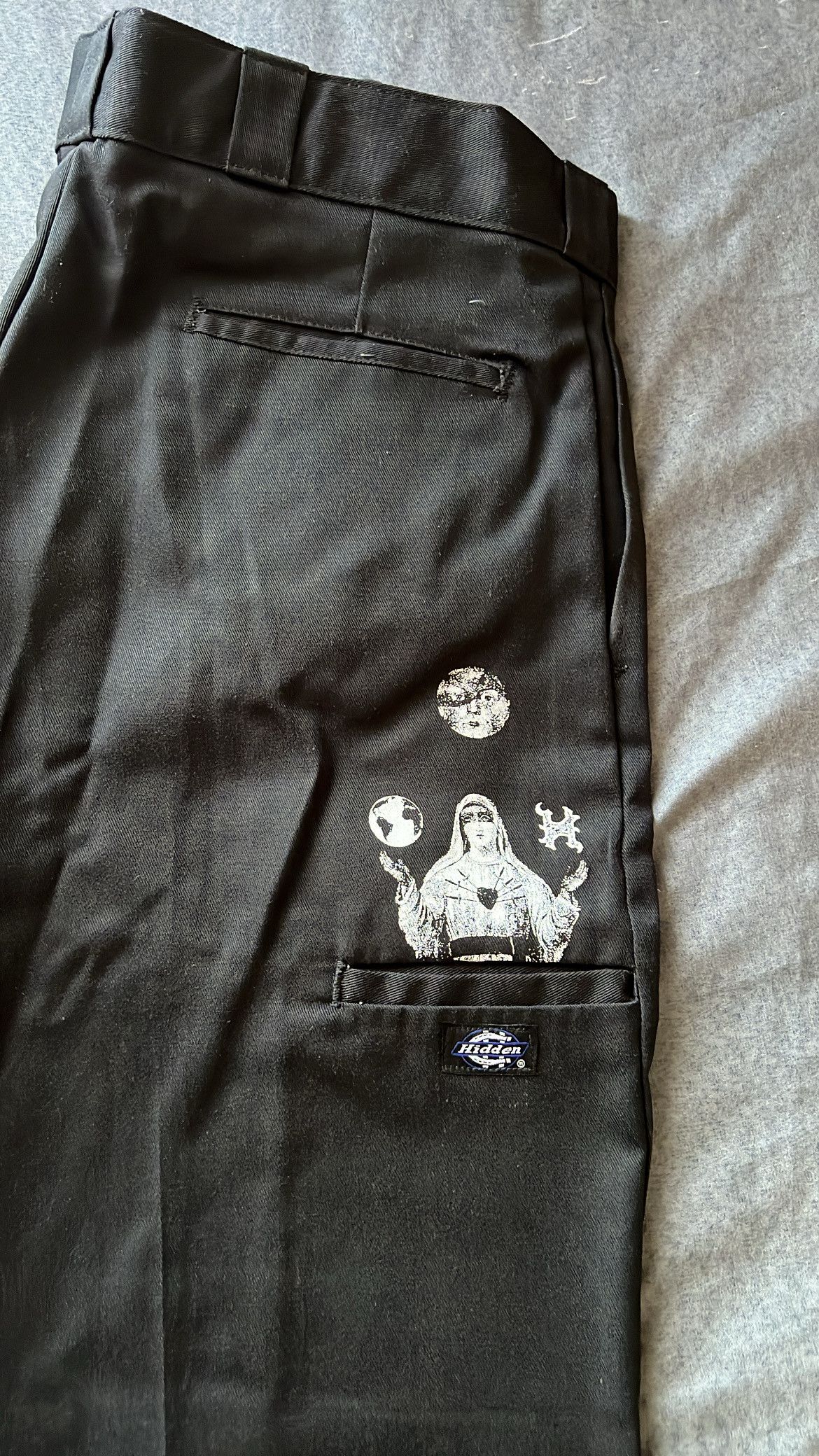 Hidden Characters DICKIES VIRGIN PANTS [BLACK] - W36 L32 Size US 36 / EU 52 - 2 Thumbnail