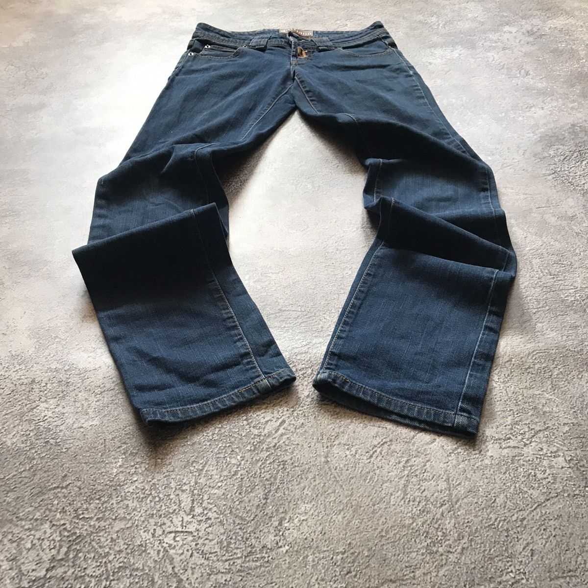 Vintage Vintage Y2K Baggy Wide Leg Jeans Thrashed Streetwear Logo 26 Size US 26 / EU 42 - 1 Thumbnail