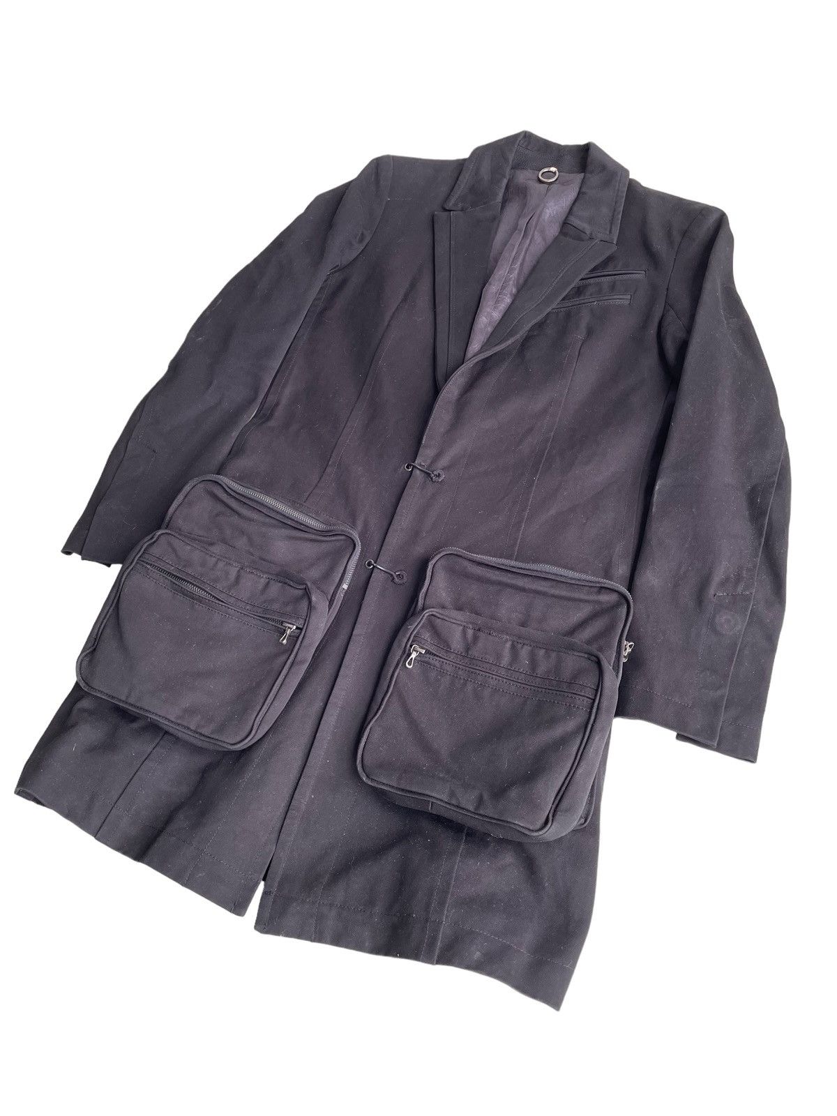Julius SS09 Post Apocalypse 3D Pockets "Layer" Long Coat Jacket Size US M / EU 48-50 / 2 - 3 Thumbnail